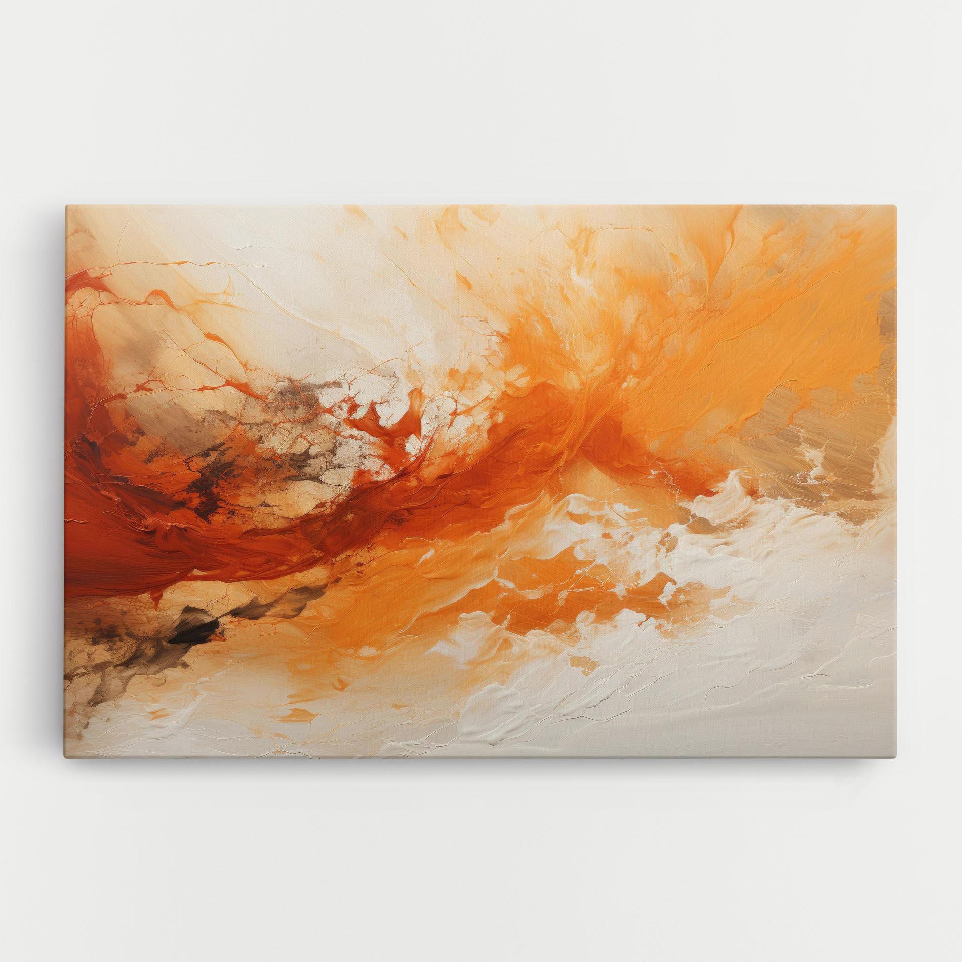 Obraz na Płótnie Abstract Fire Painting mockup 0