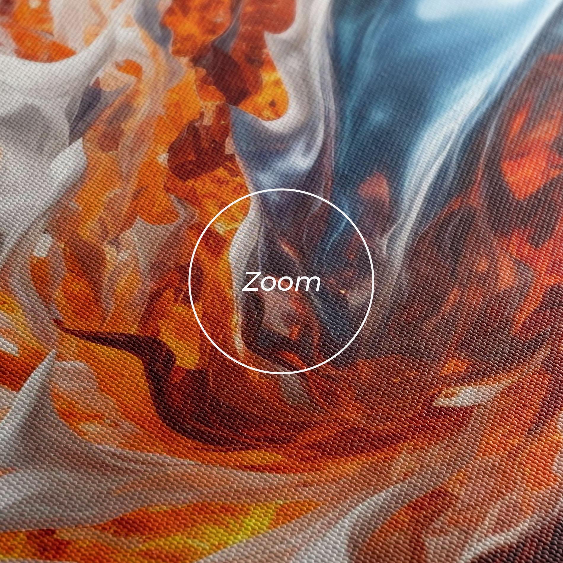 Obraz na Płótnie Flame Rase mockup 3