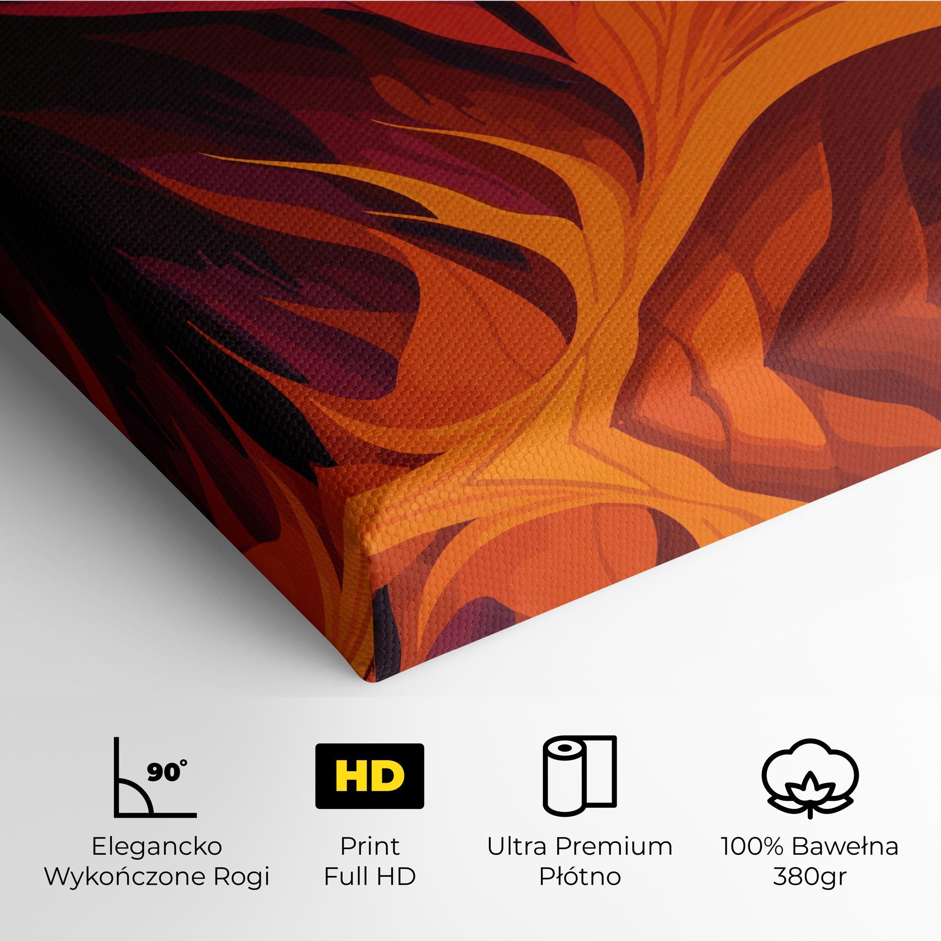 Obraz na Płótnie Artistic Fire mockup 4