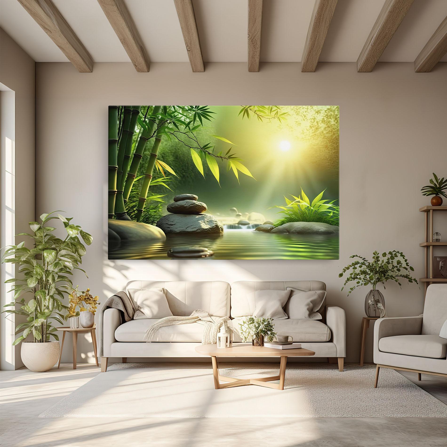 Obraz na Płótnie Relaxing Spa Nature mockup 6