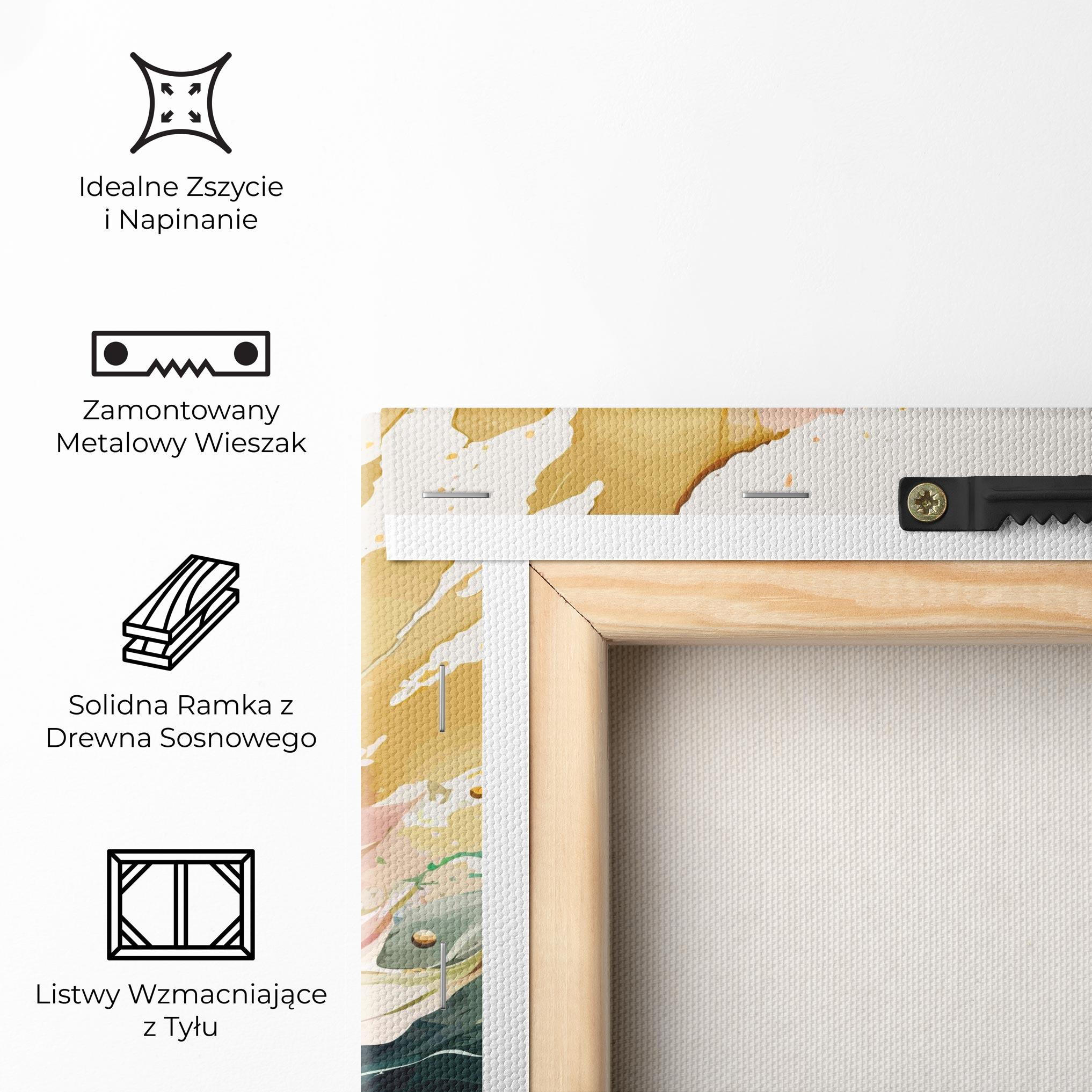 Obraz na Płótnie Cream Pink Nature mockup 5