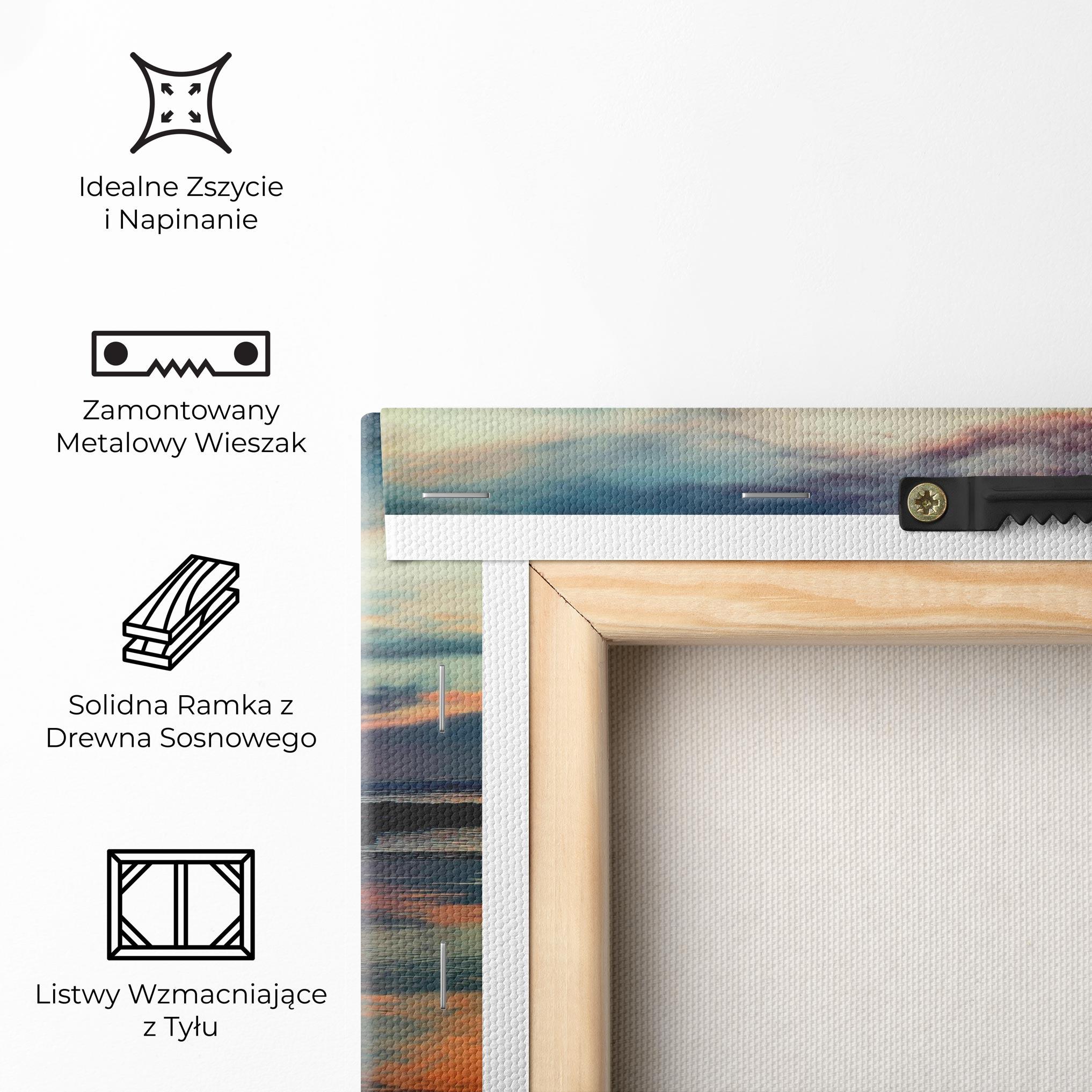 Obraz na Płótnie Pink Purple Sky Man mockup 5