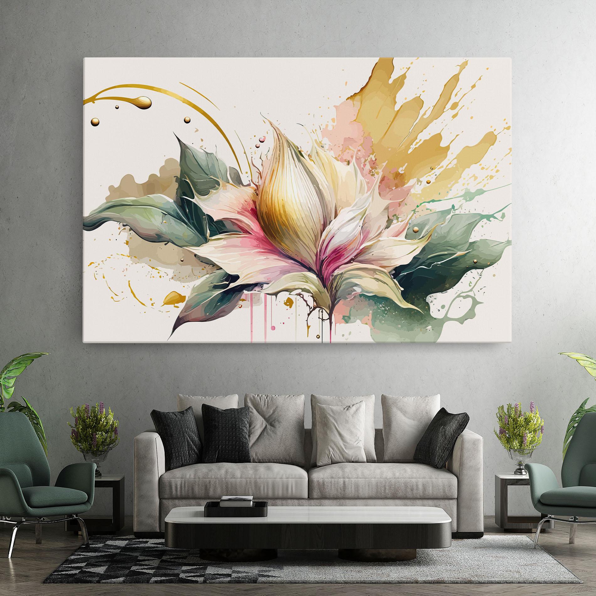 Obraz na Płótnie Cream Pink Nature mockup 7