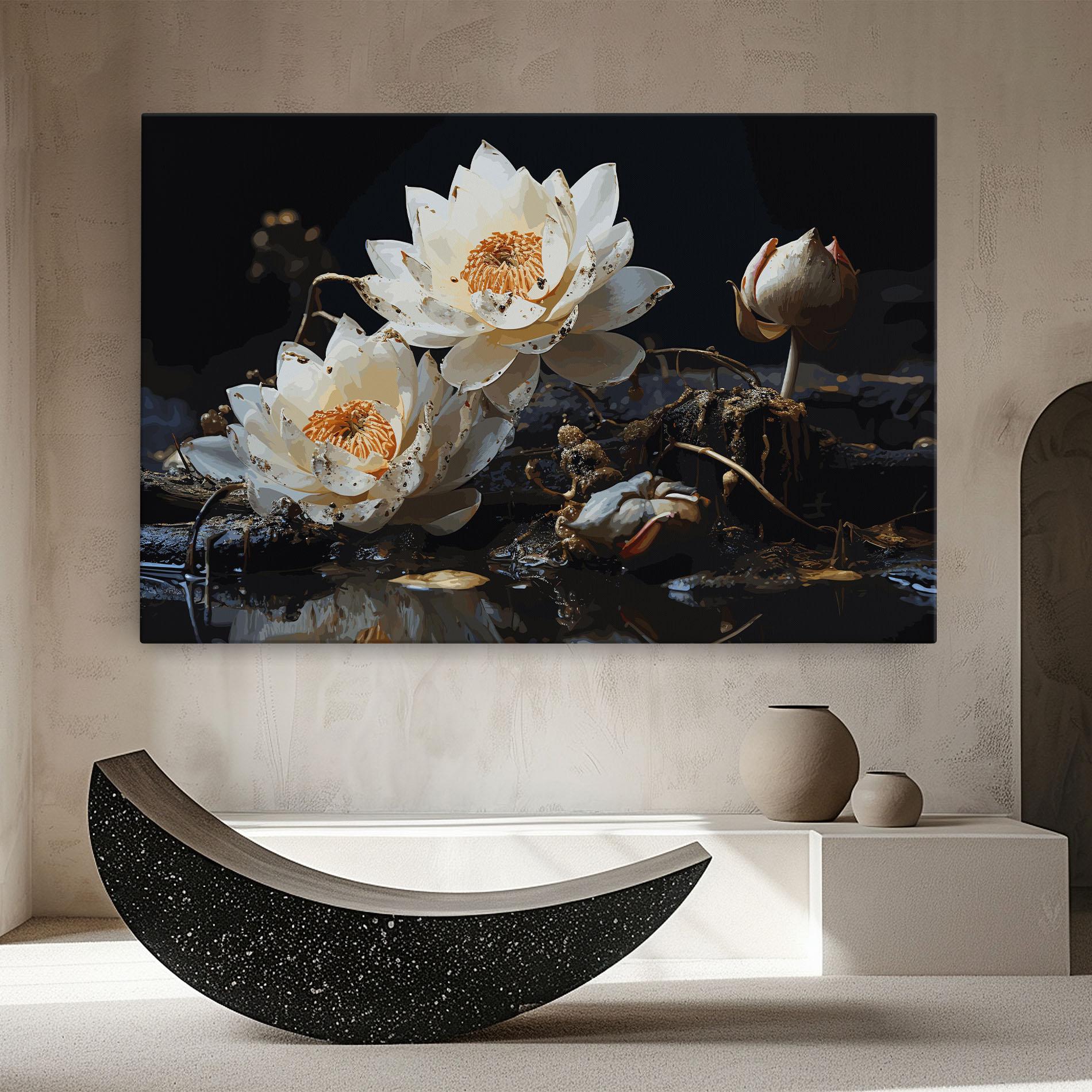 Obraz na Płótnie Beautiful White Nature mockup 8