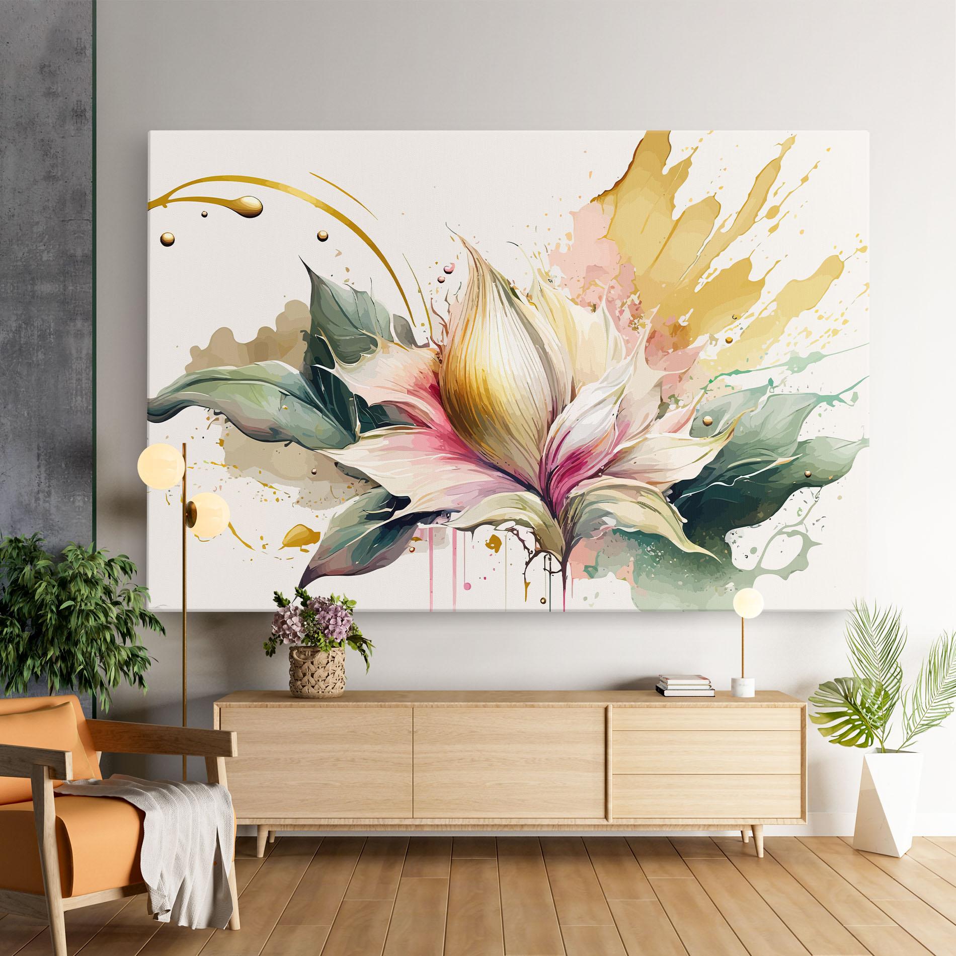 Obraz na Płótnie Cream Pink Nature mockup 9