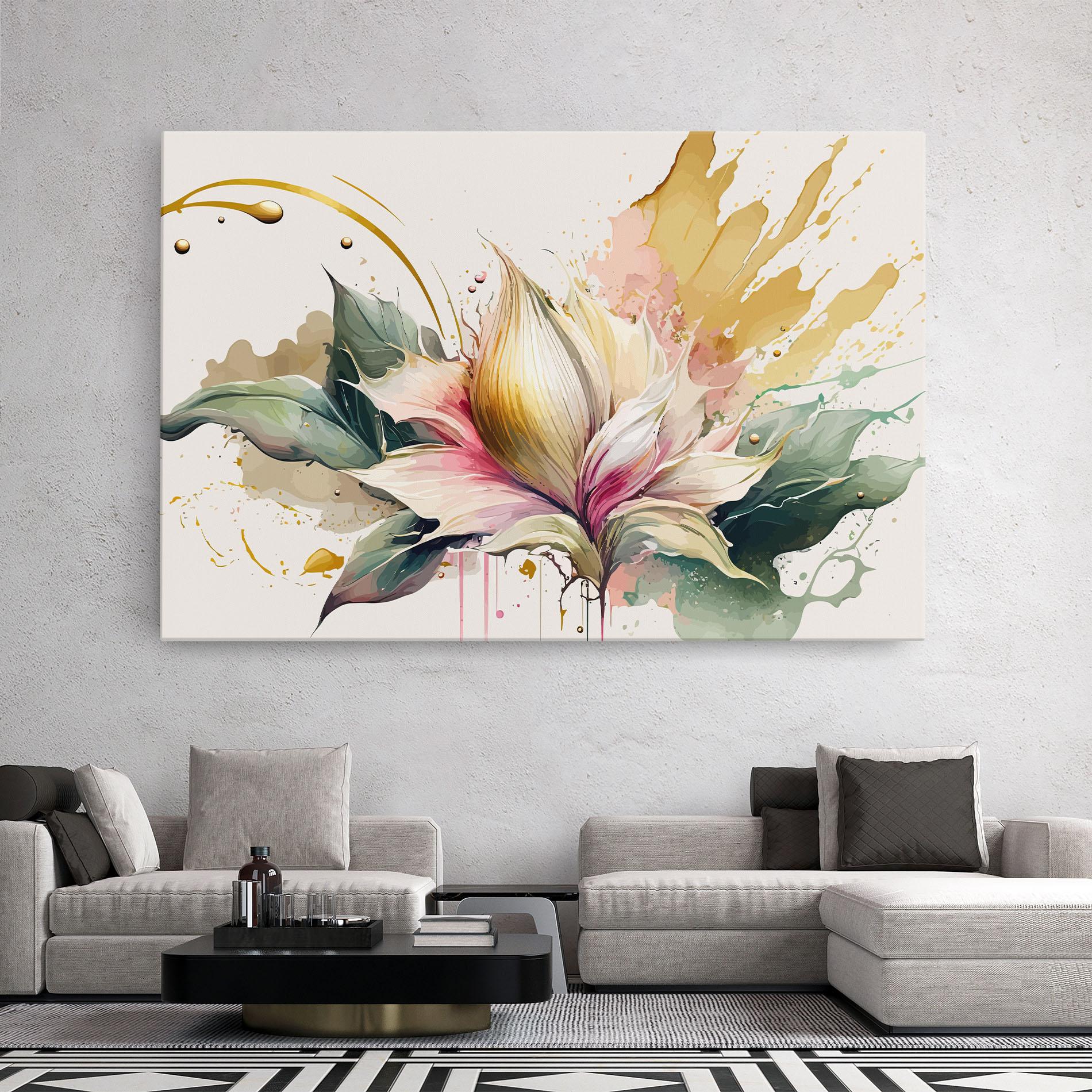 Obraz na Płótnie Cream Pink Nature mockup 2