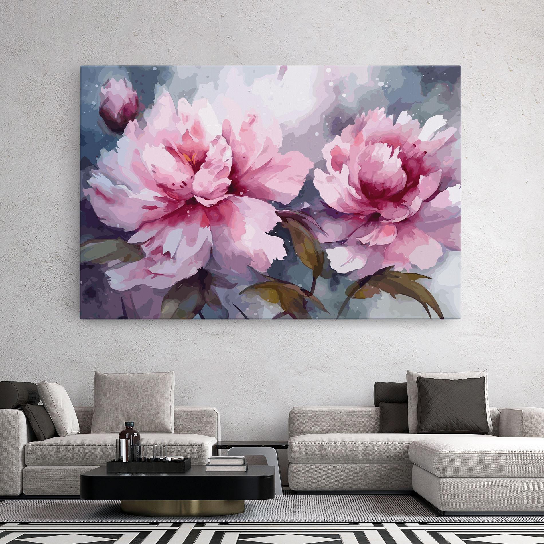 Obraz na Płótnie Pink Nature Flower mockup 2