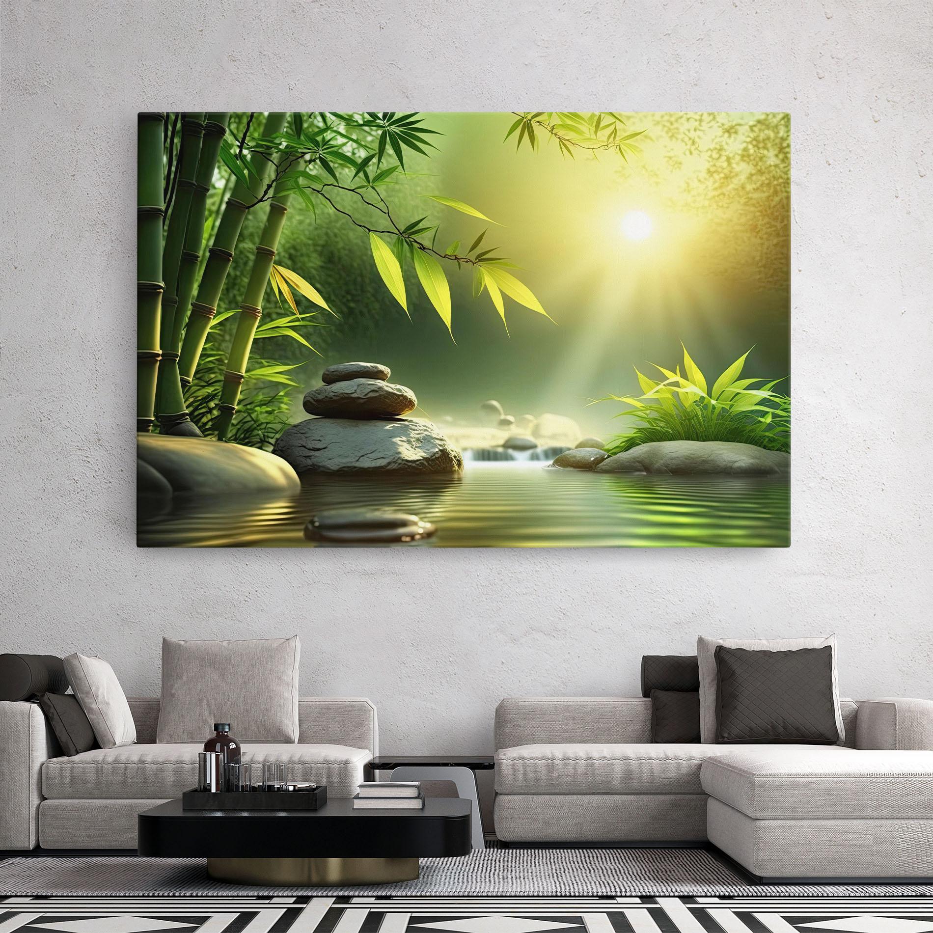 Obraz na Płótnie Relaxing Spa Nature mockup 2