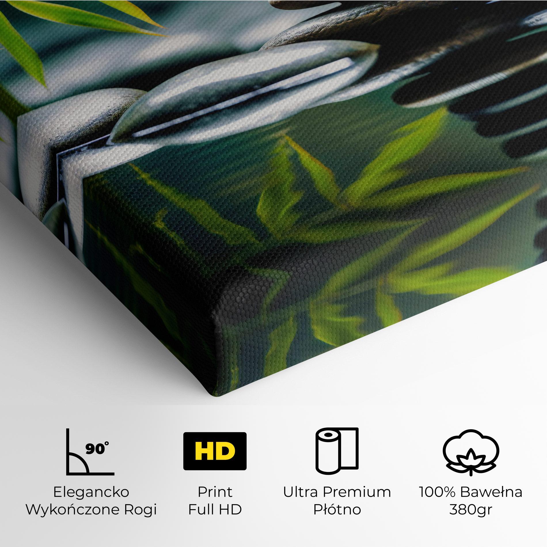 Obraz na Płótnie Bamboo Stones mockup 4