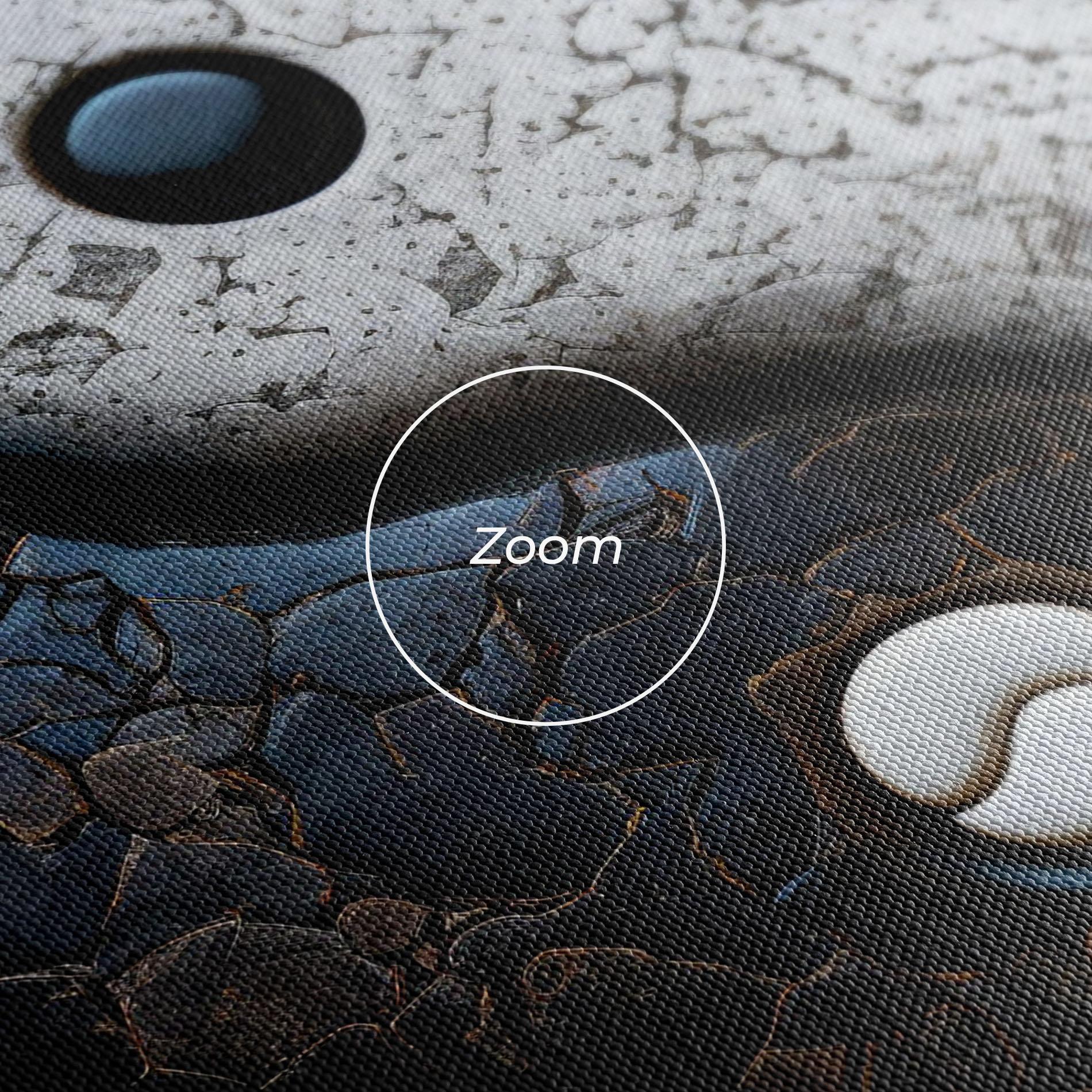 Obraz na Płótnie Black Stone Yinyang mockup 3