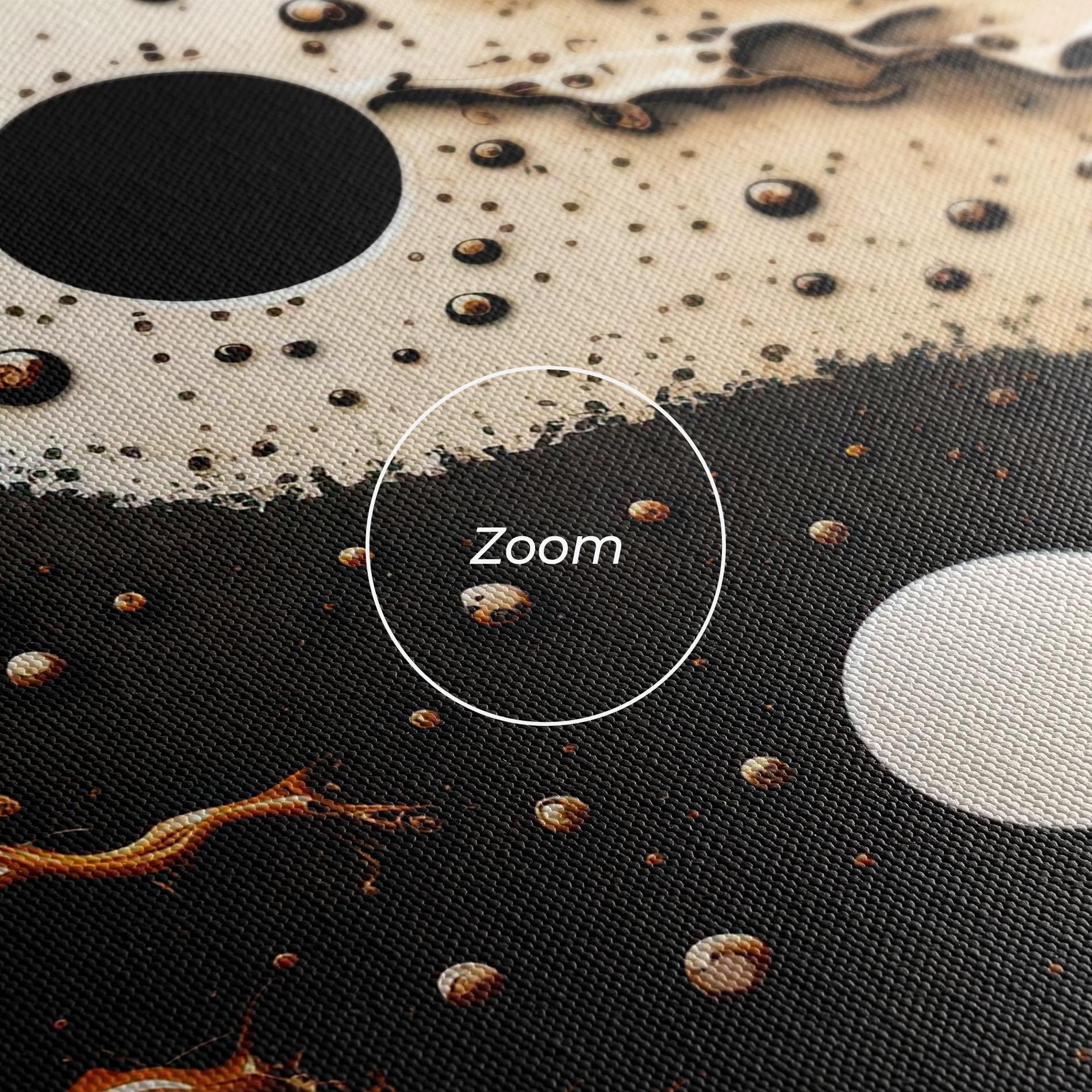 Obraz na Płótnie Brown Liquid Yinyang mockup 3