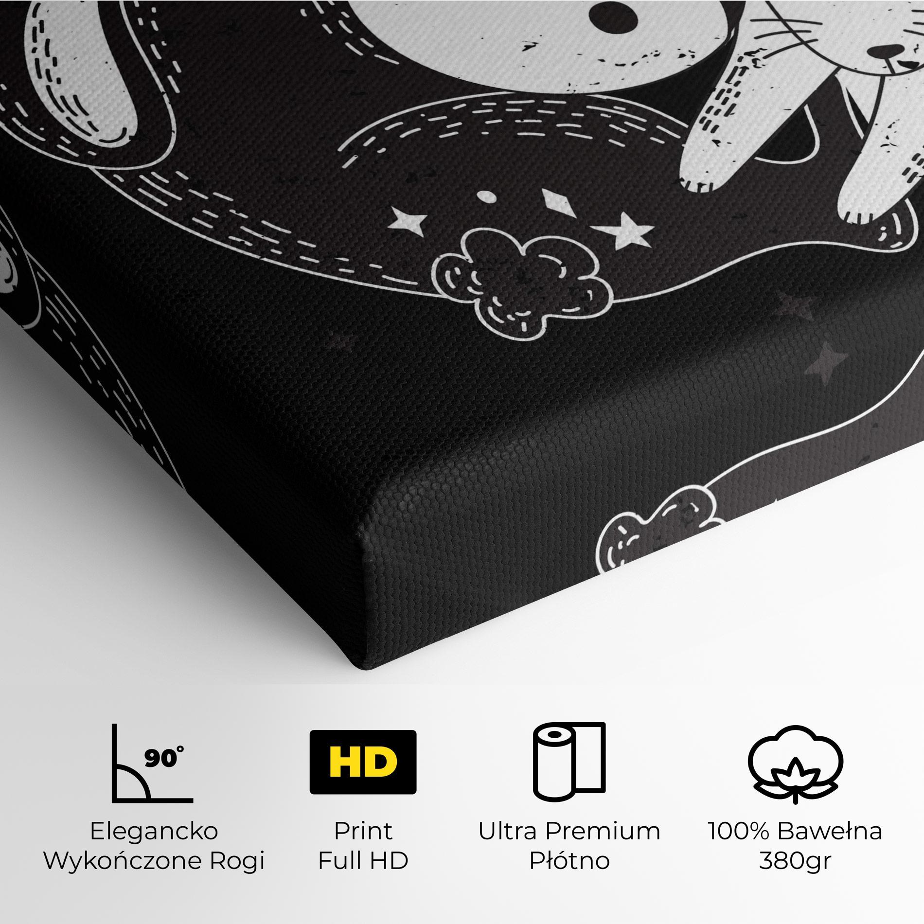 Obraz na Płótnie Bunny Yinyang mockup 4