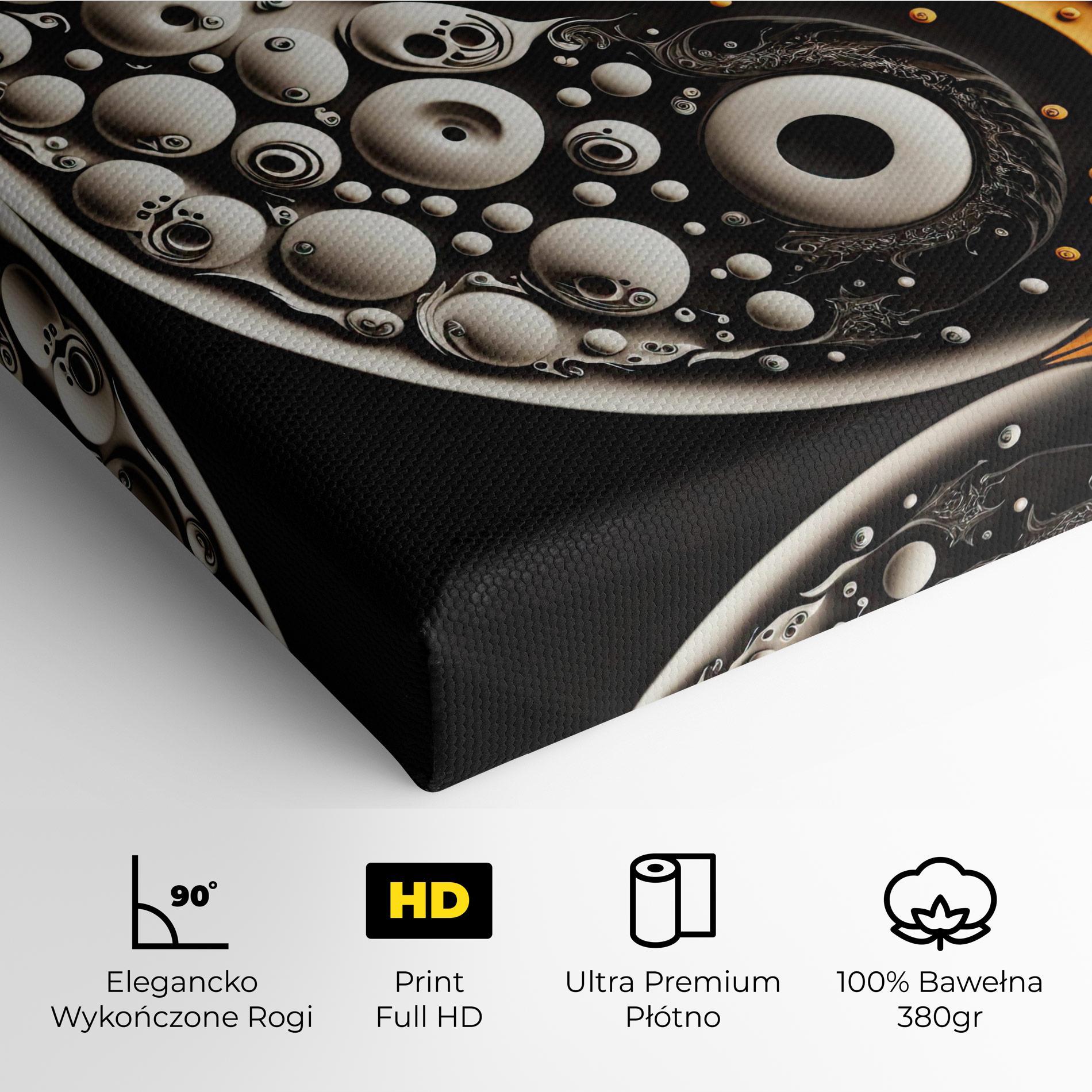 Obraz na Płótnie Cream Balls Yinyang mockup 4