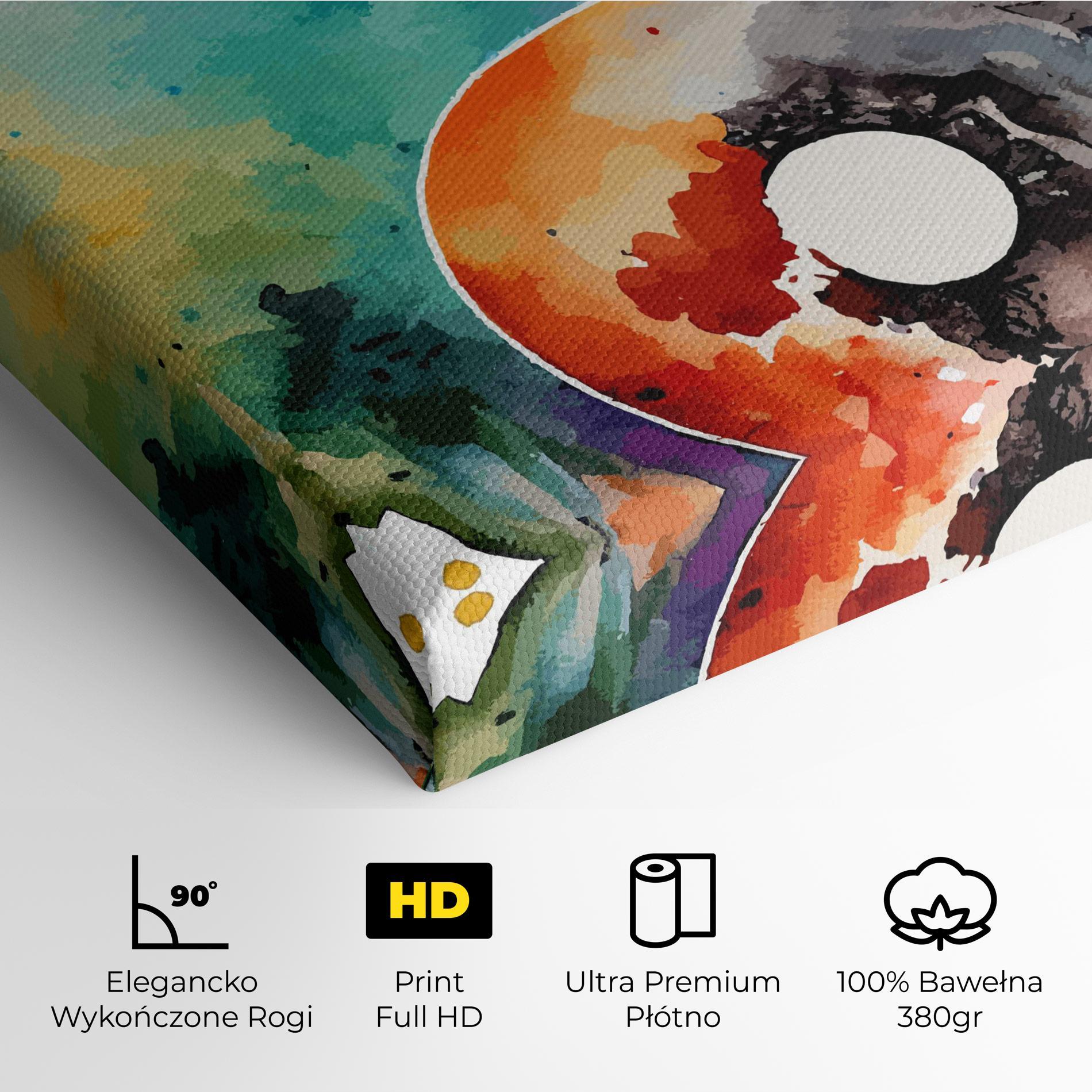 Obraz na Płótnie Earth Yinyang Art mockup 4