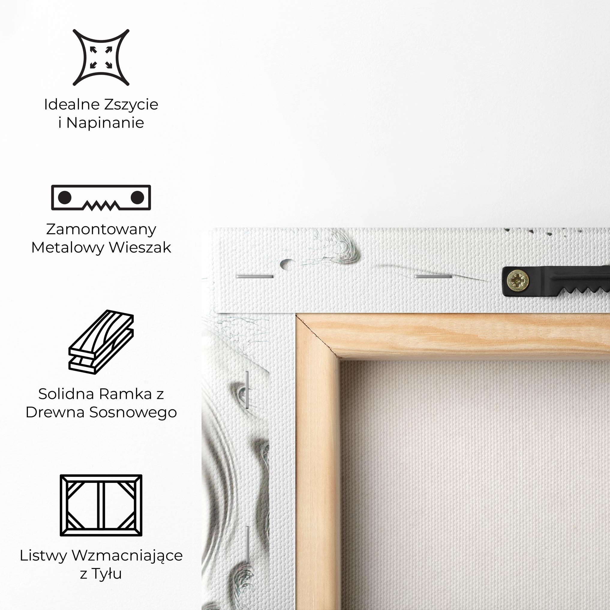 Obraz na Płótnie Black Liquid Yinyang mockup 5