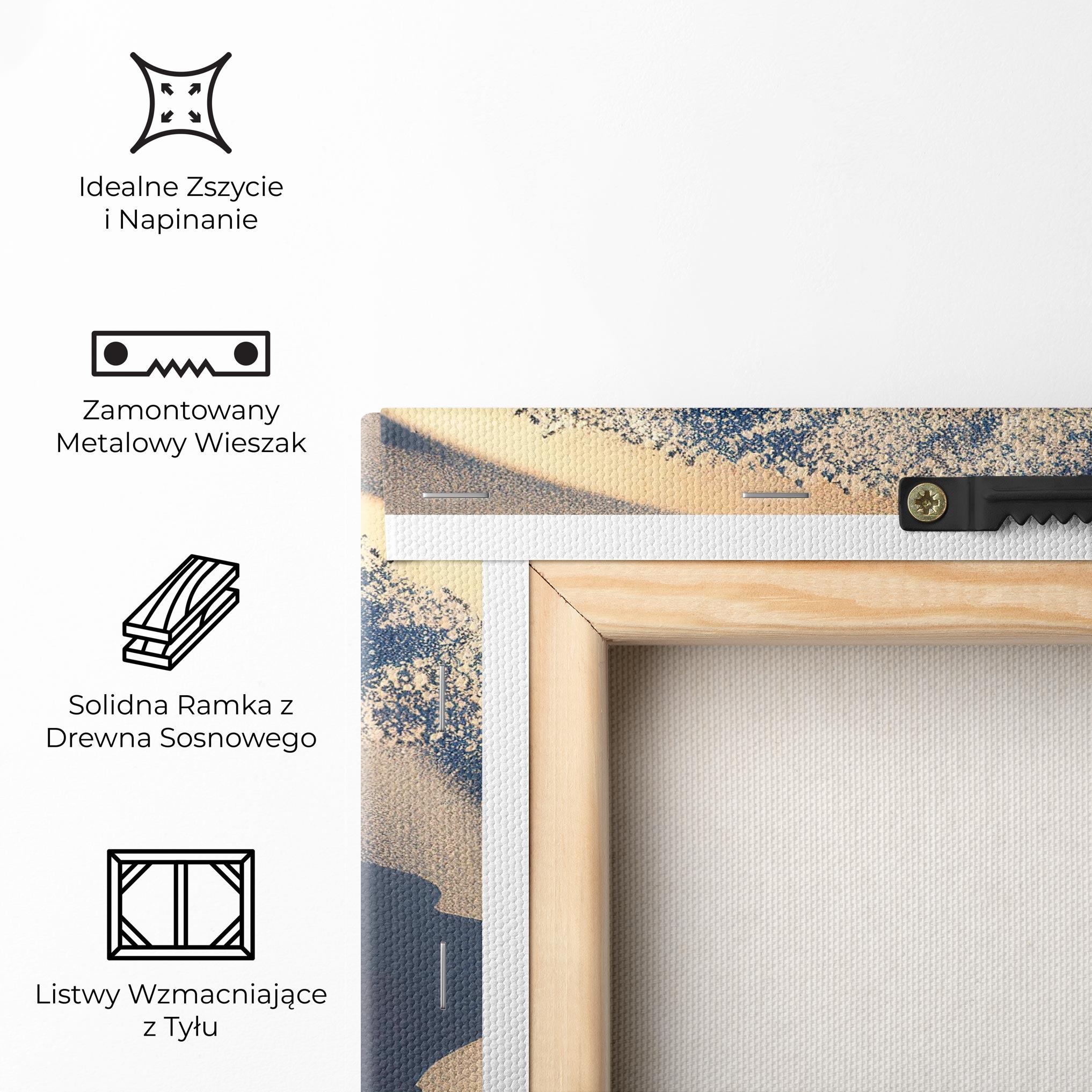 Obraz na Płótnie Black Sand Yinyang mockup 5