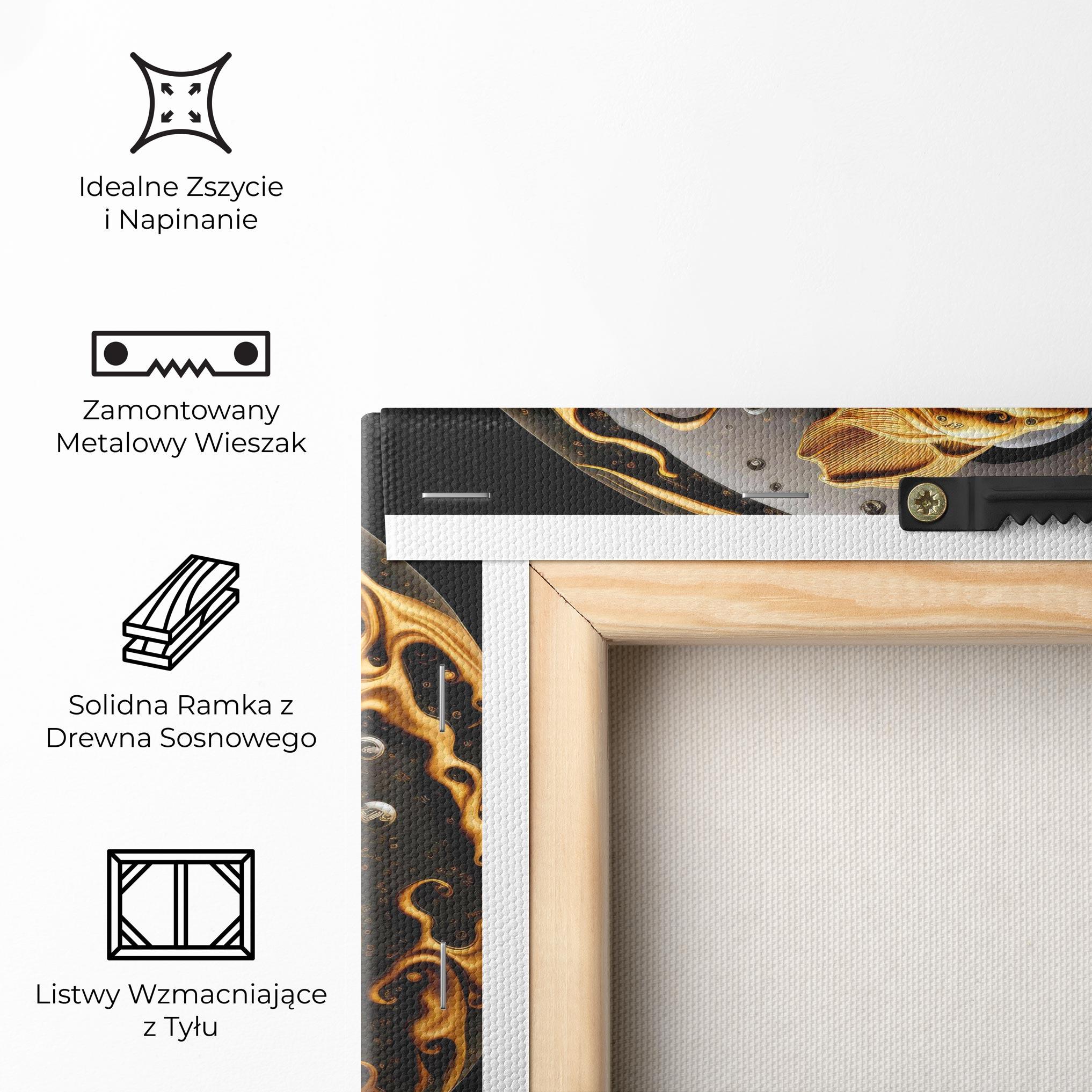 Obraz na Płótnie Caramel Yinyang mockup 5