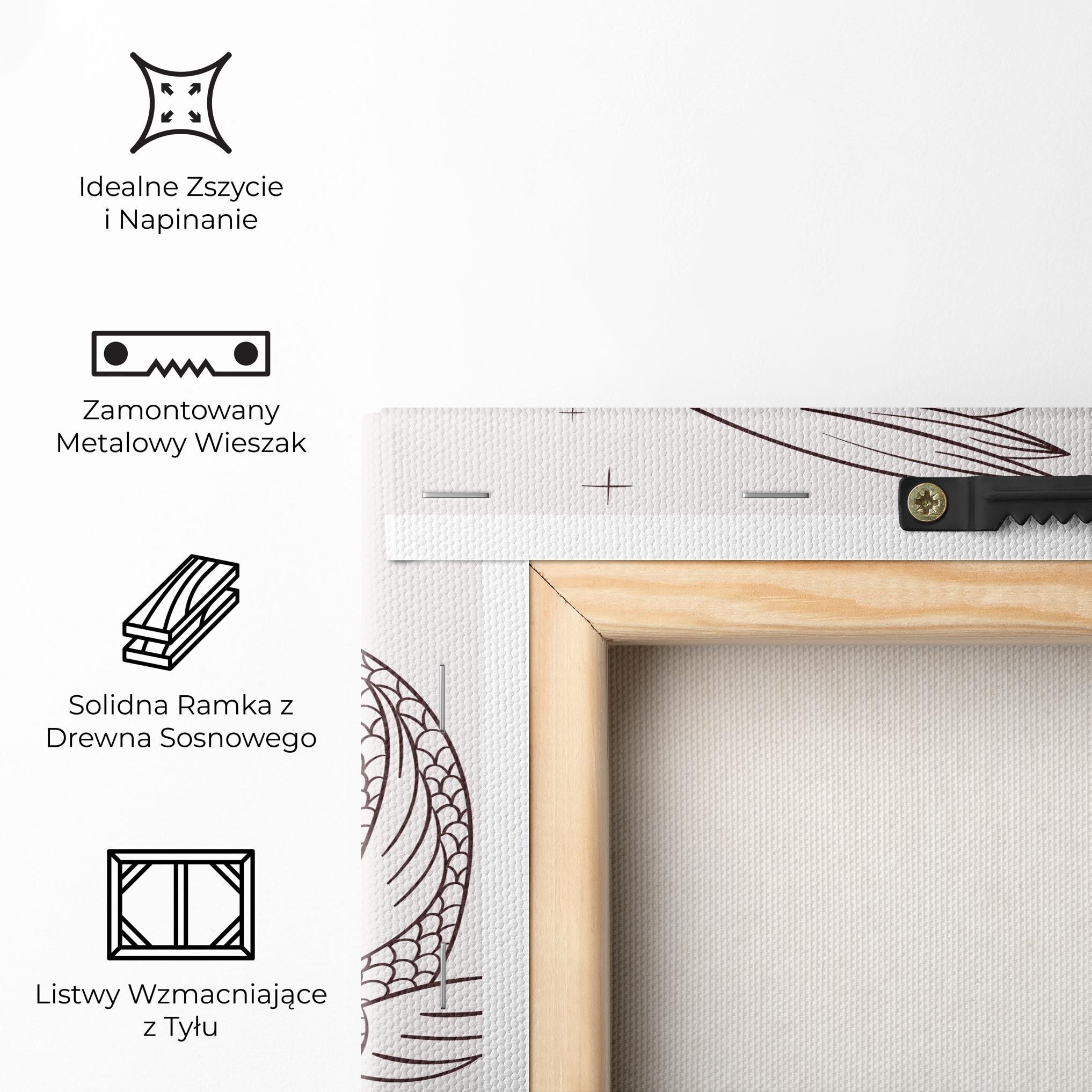 Obraz na Płótnie Koi Yinyang Art mockup 5