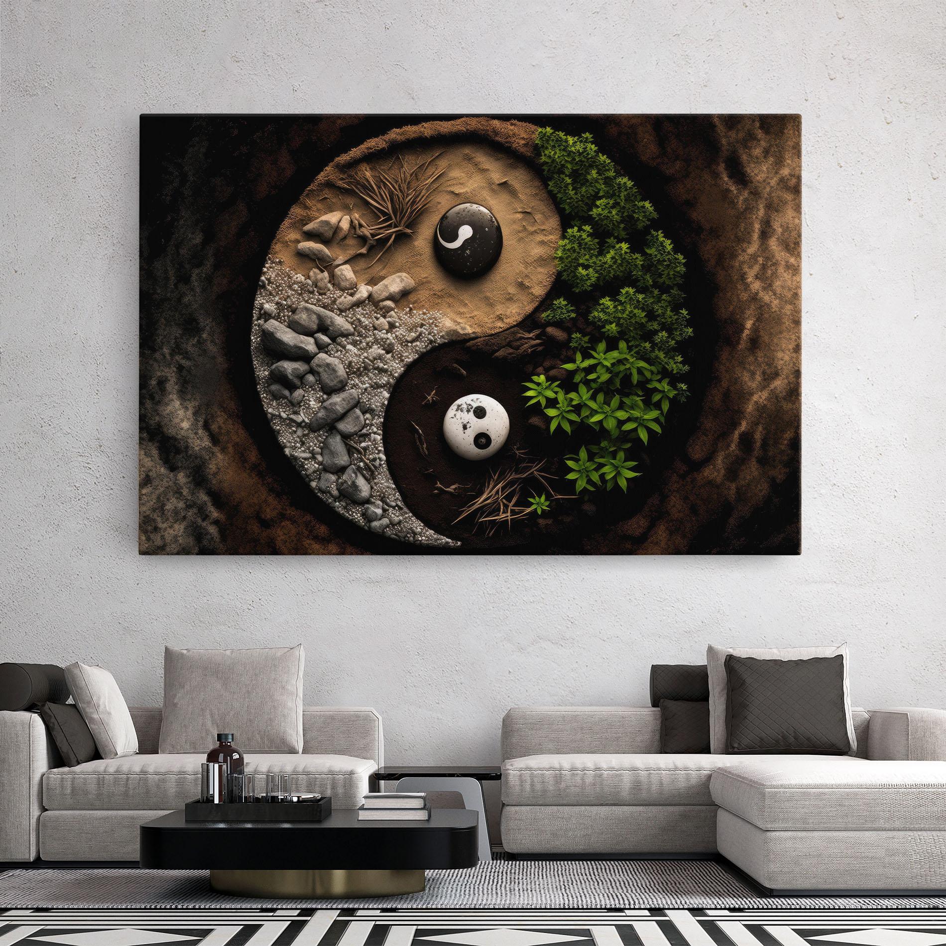 Obraz na Płótnie Nature Yinyang mockup 2