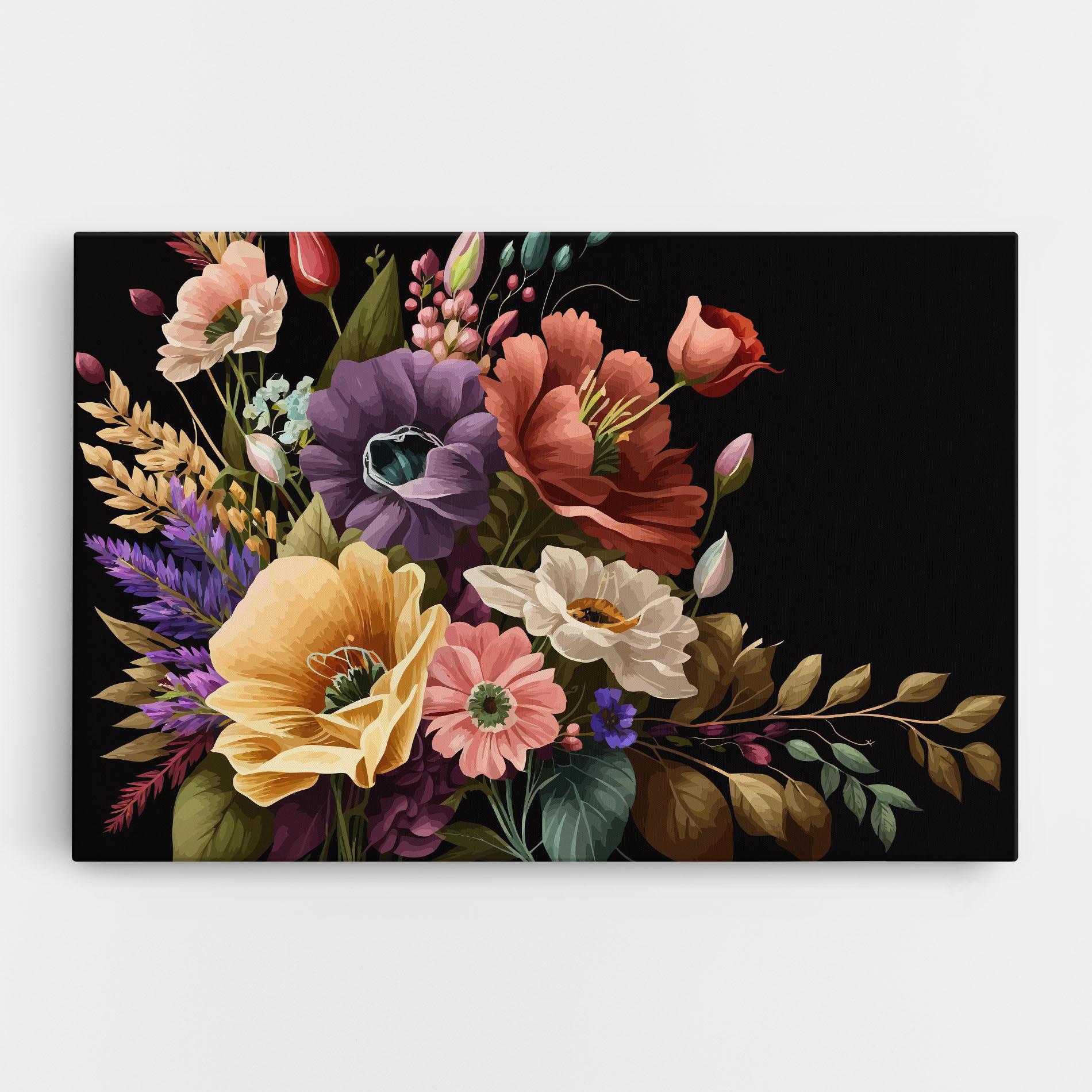Obraz na Płótnie Vintage Bouquet Art mockup 0