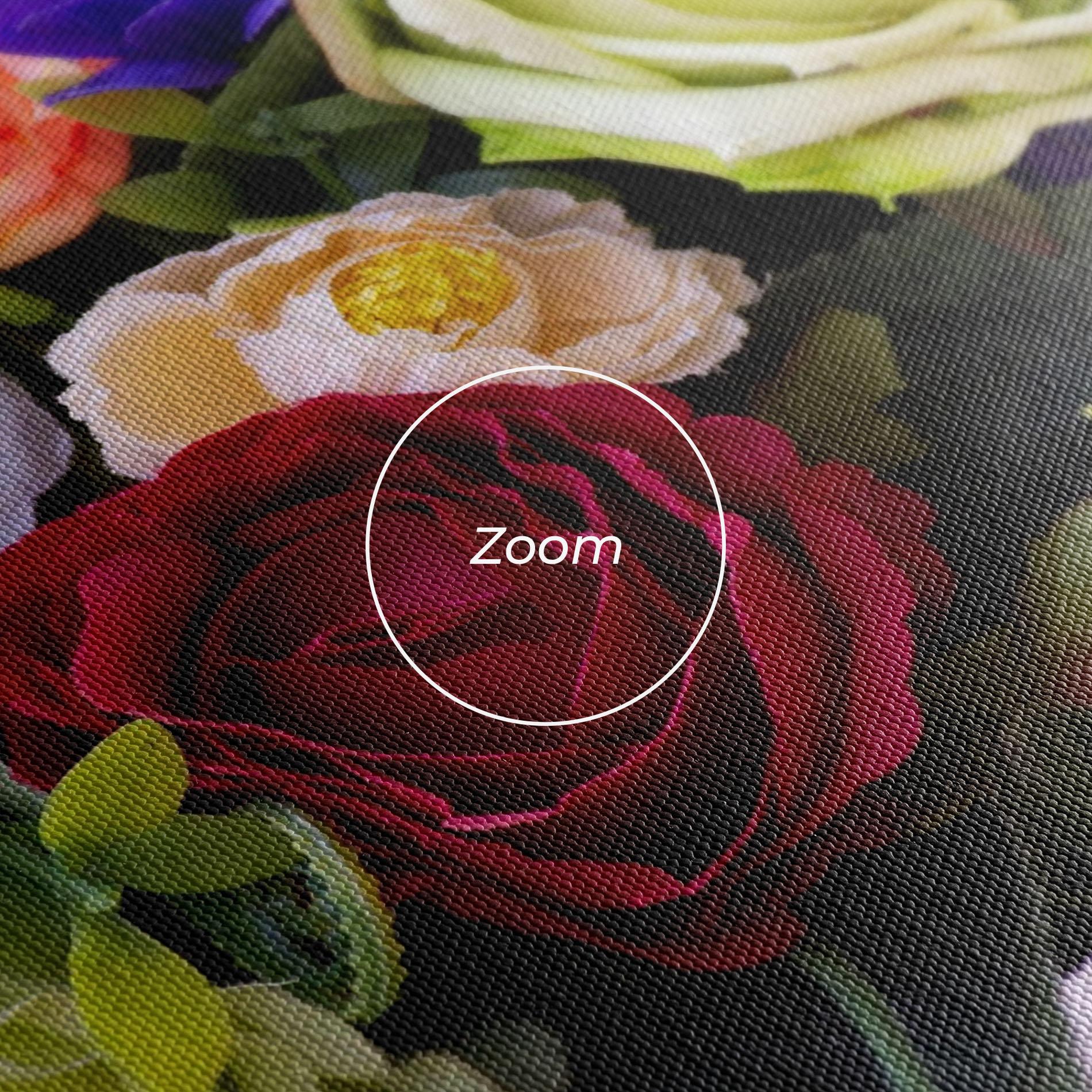 Obraz na Płótnie Mixed Roses Bouquet mockup 3