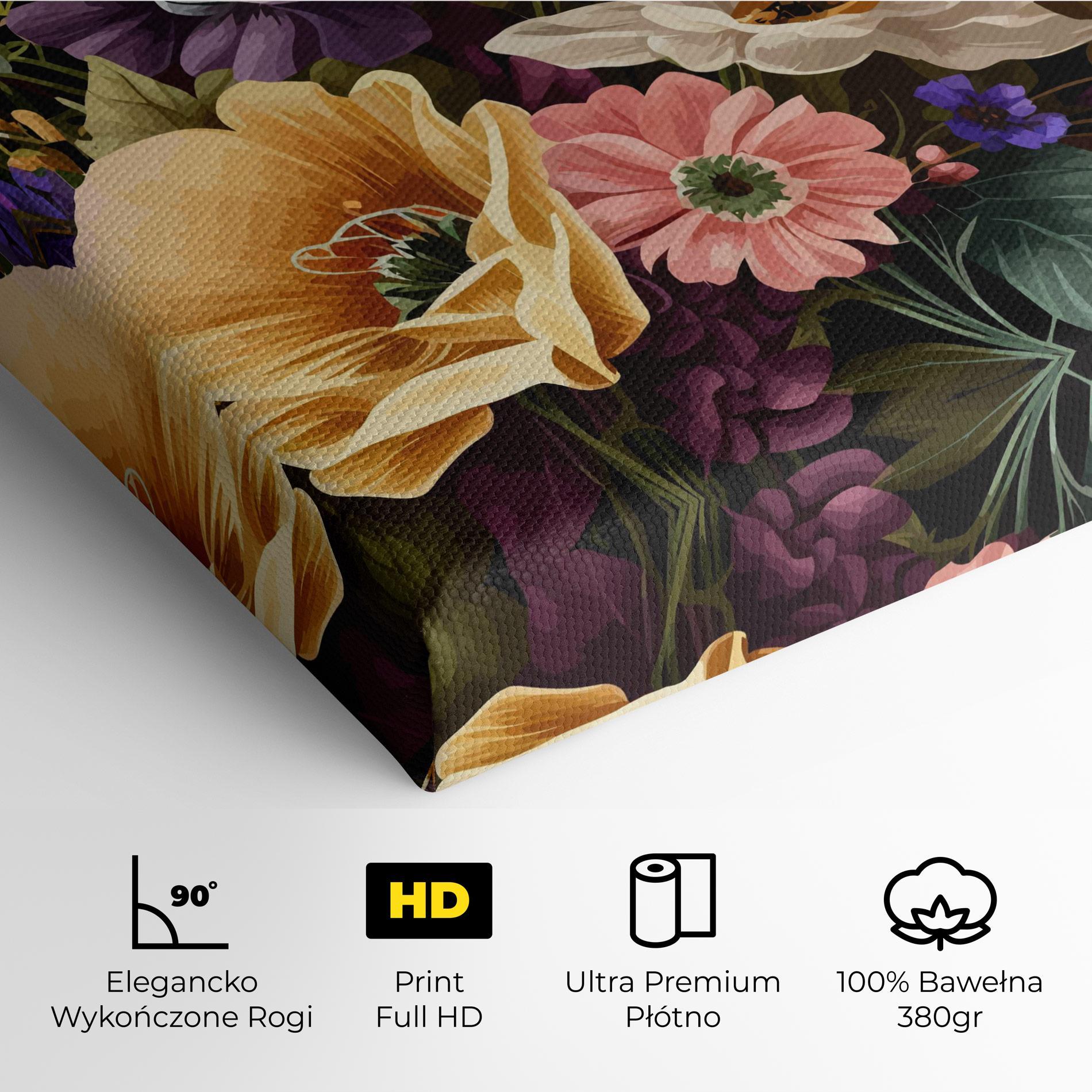 Obraz na Płótnie Vintage Bouquet Art mockup 4