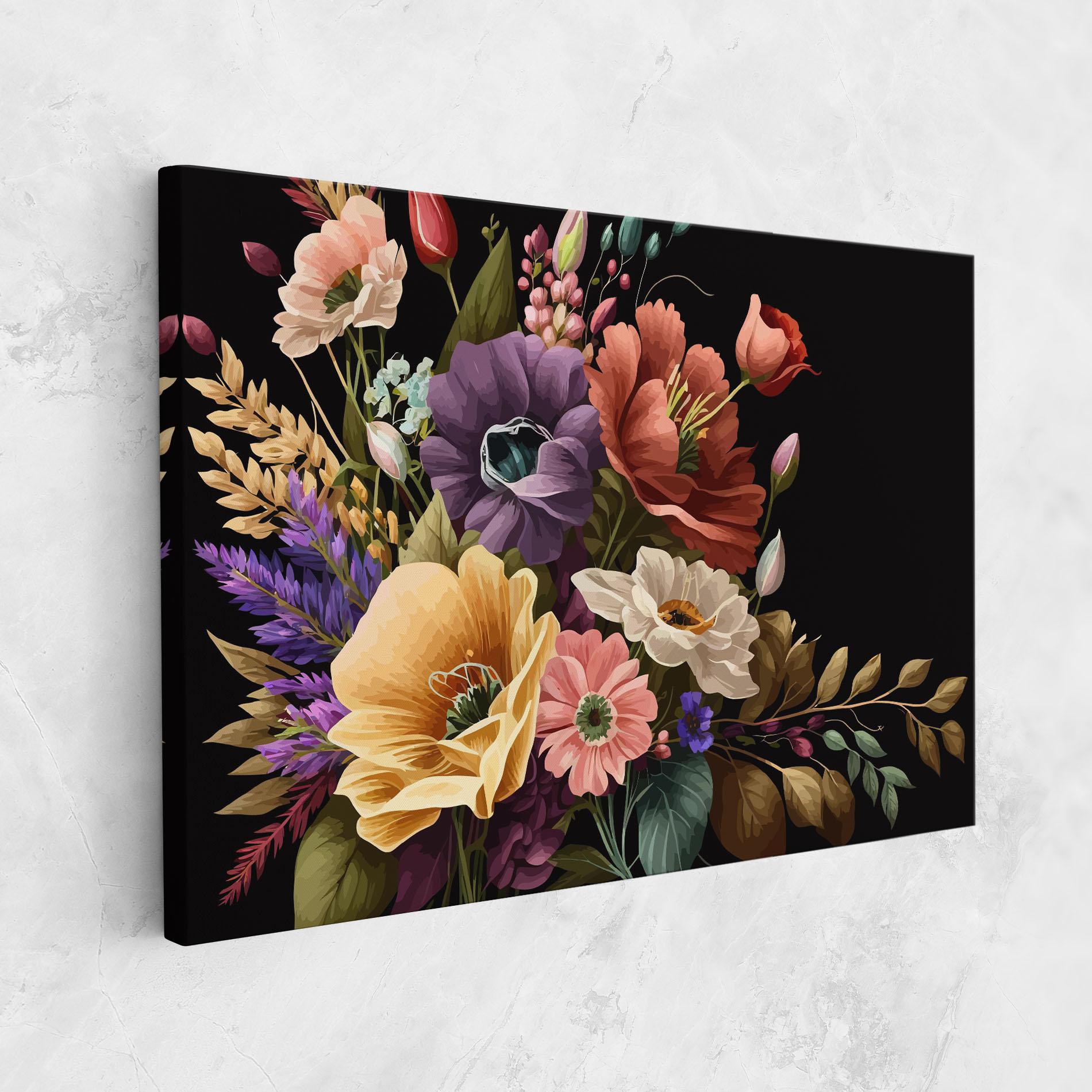 Obraz na Płótnie Vintage Bouquet Art mockup 1