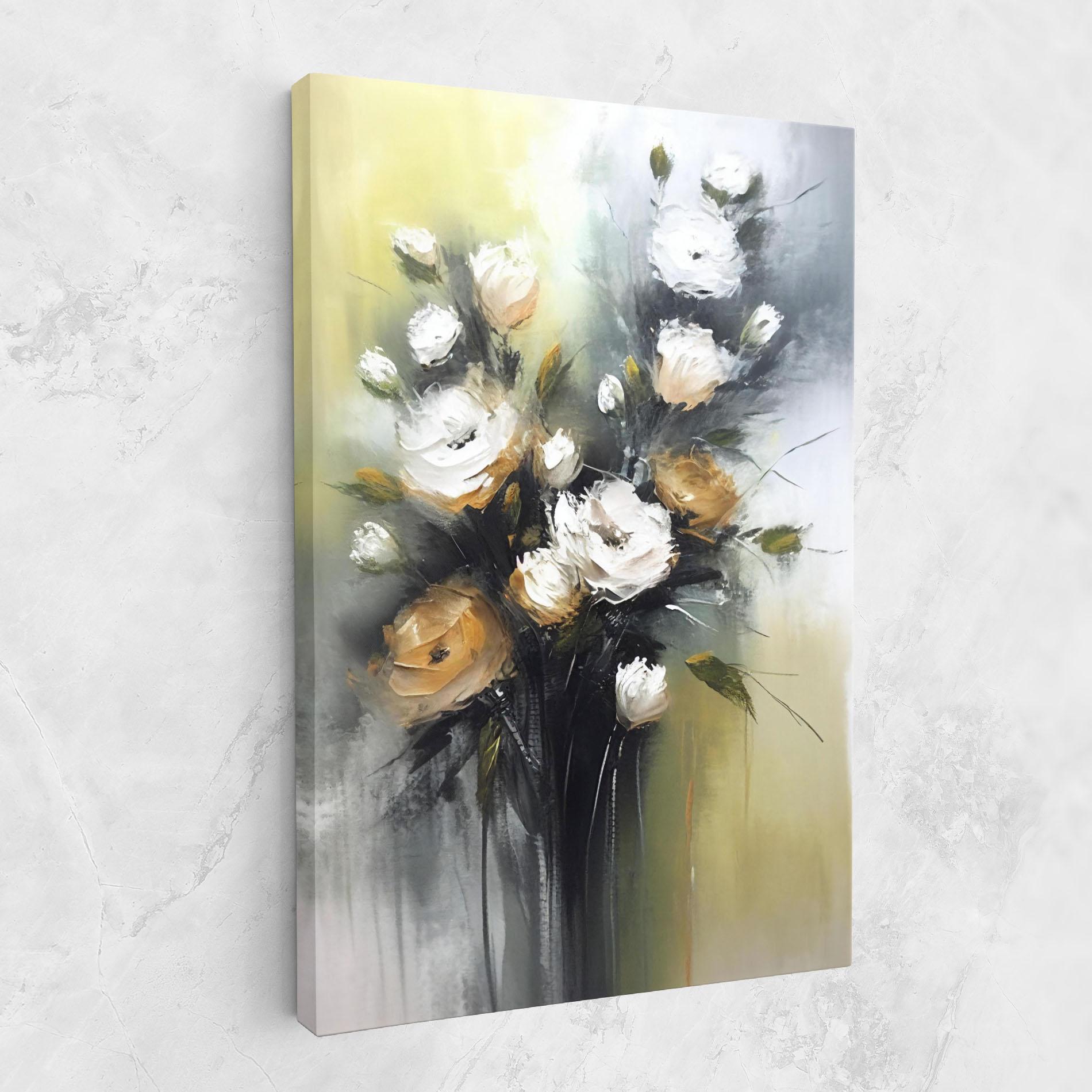 Obraz na Płótnie Bouquet Painting mockup 1