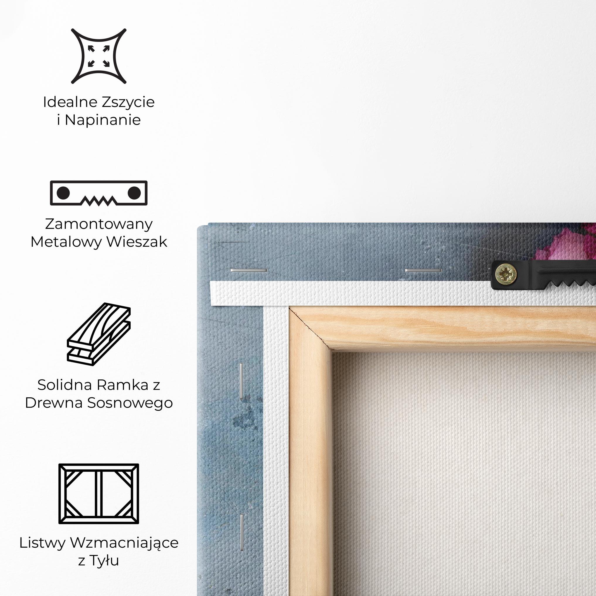 Obraz na Płótnie Cute Pink Peonies mockup 5