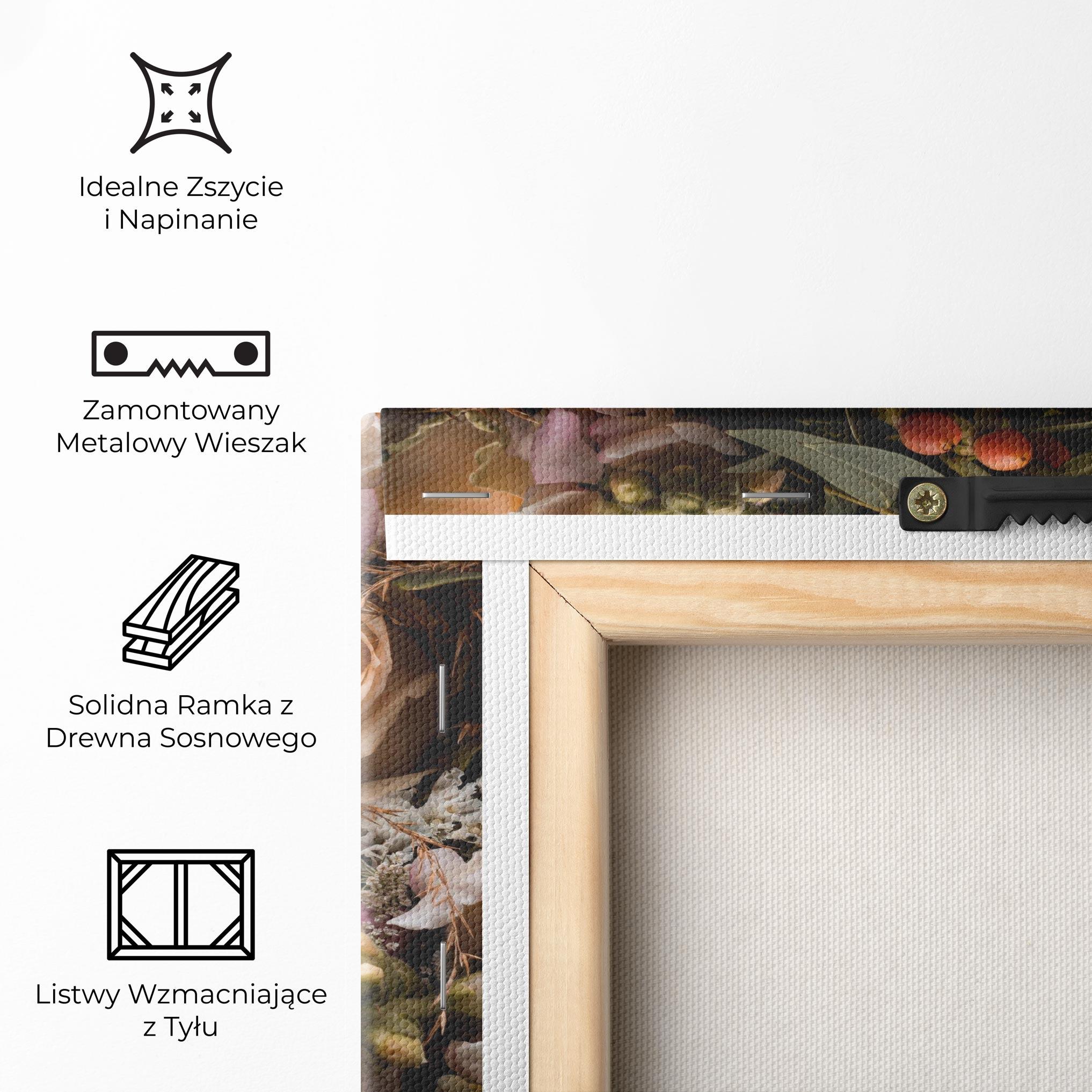 Obraz na Płótnie Dark Flower Bouquet mockup 5