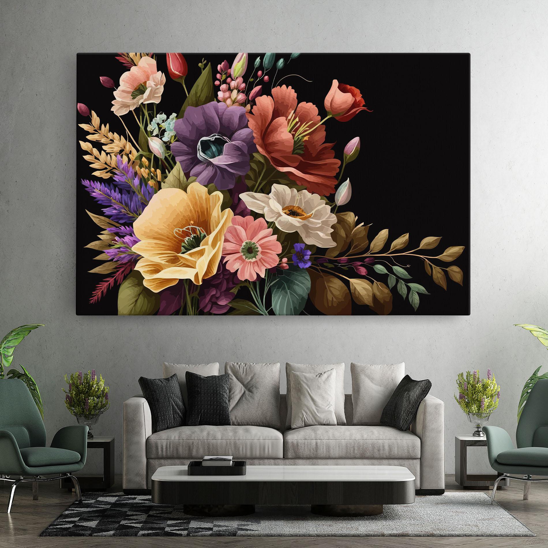 Obraz na Płótnie Vintage Bouquet Art mockup 7