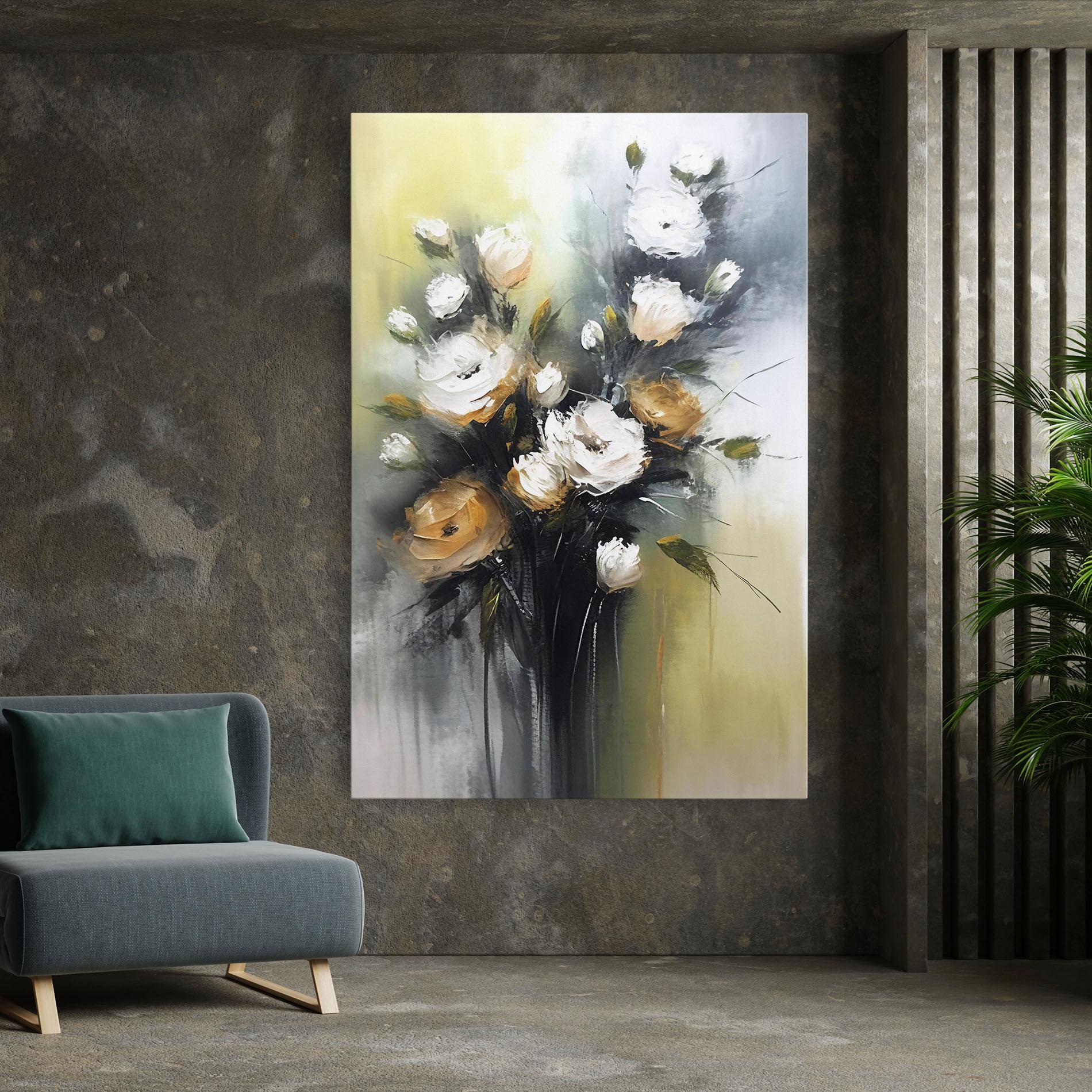 Obraz na Płótnie Bouquet Painting mockup 7