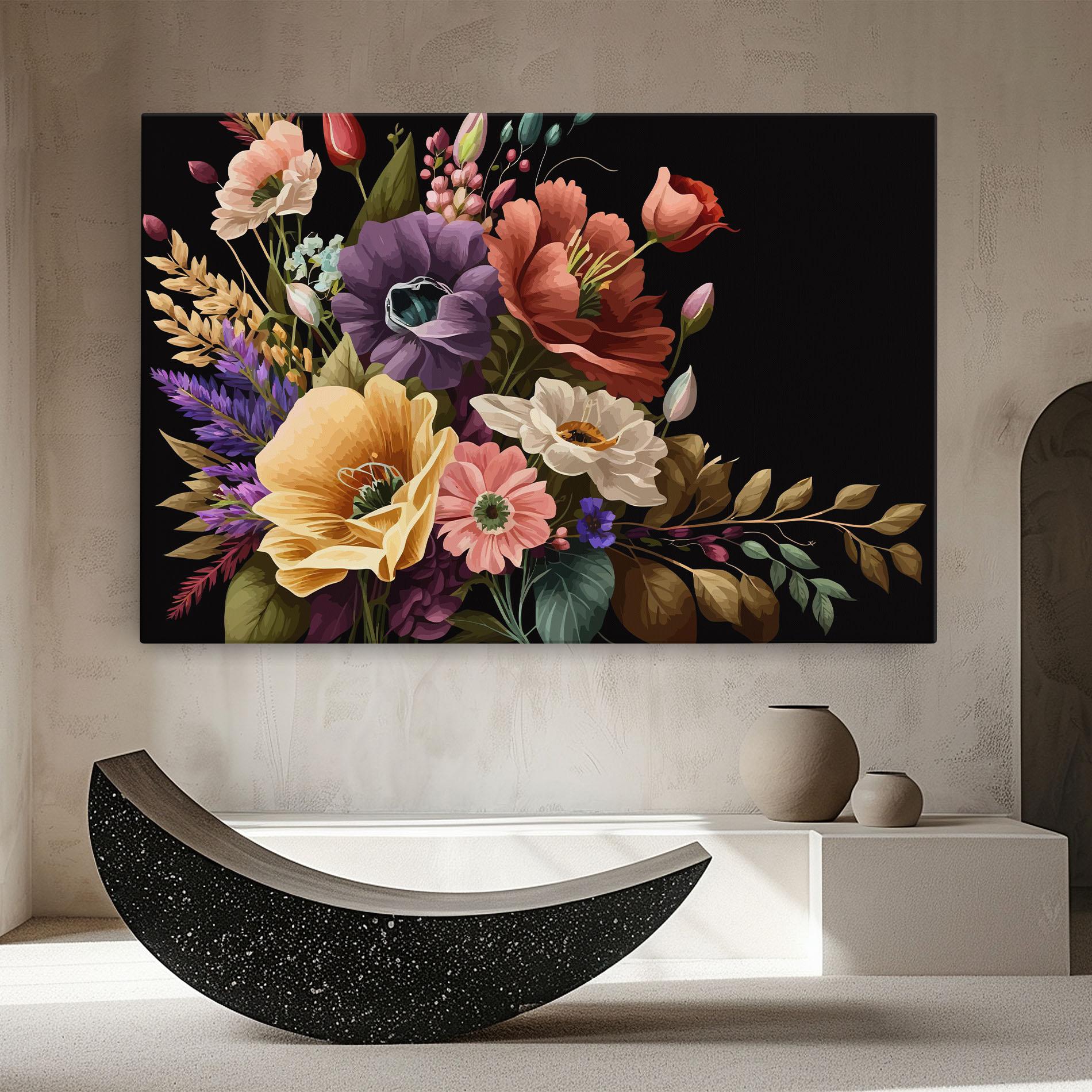 Obraz na Płótnie Vintage Bouquet Art mockup 8