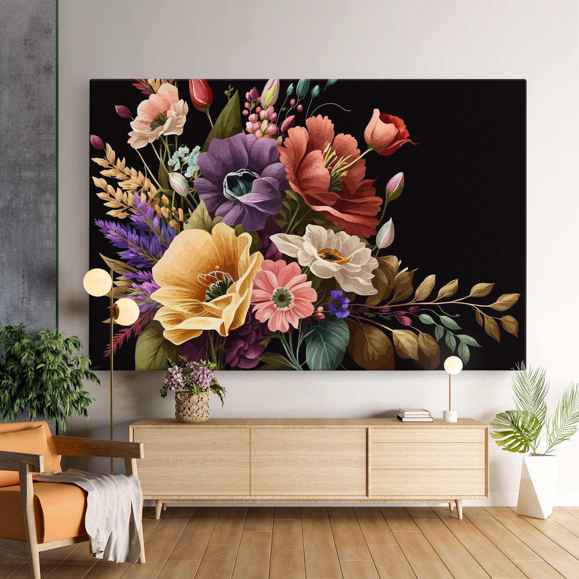 Obraz na Płótnie Vintage Bouquet Art mockup 9