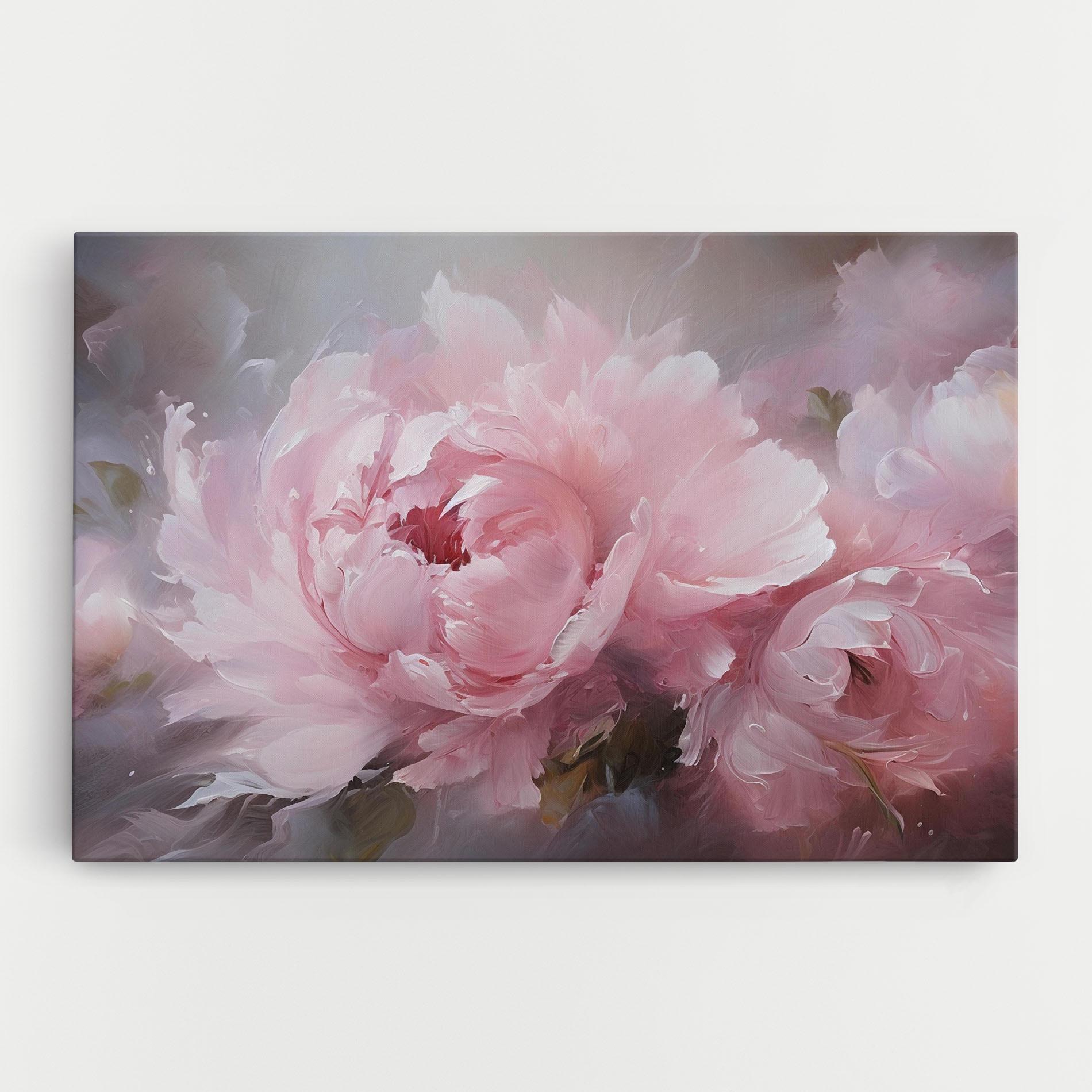 Obraz na Płótnie Dreamy Painting Peony mockup 0