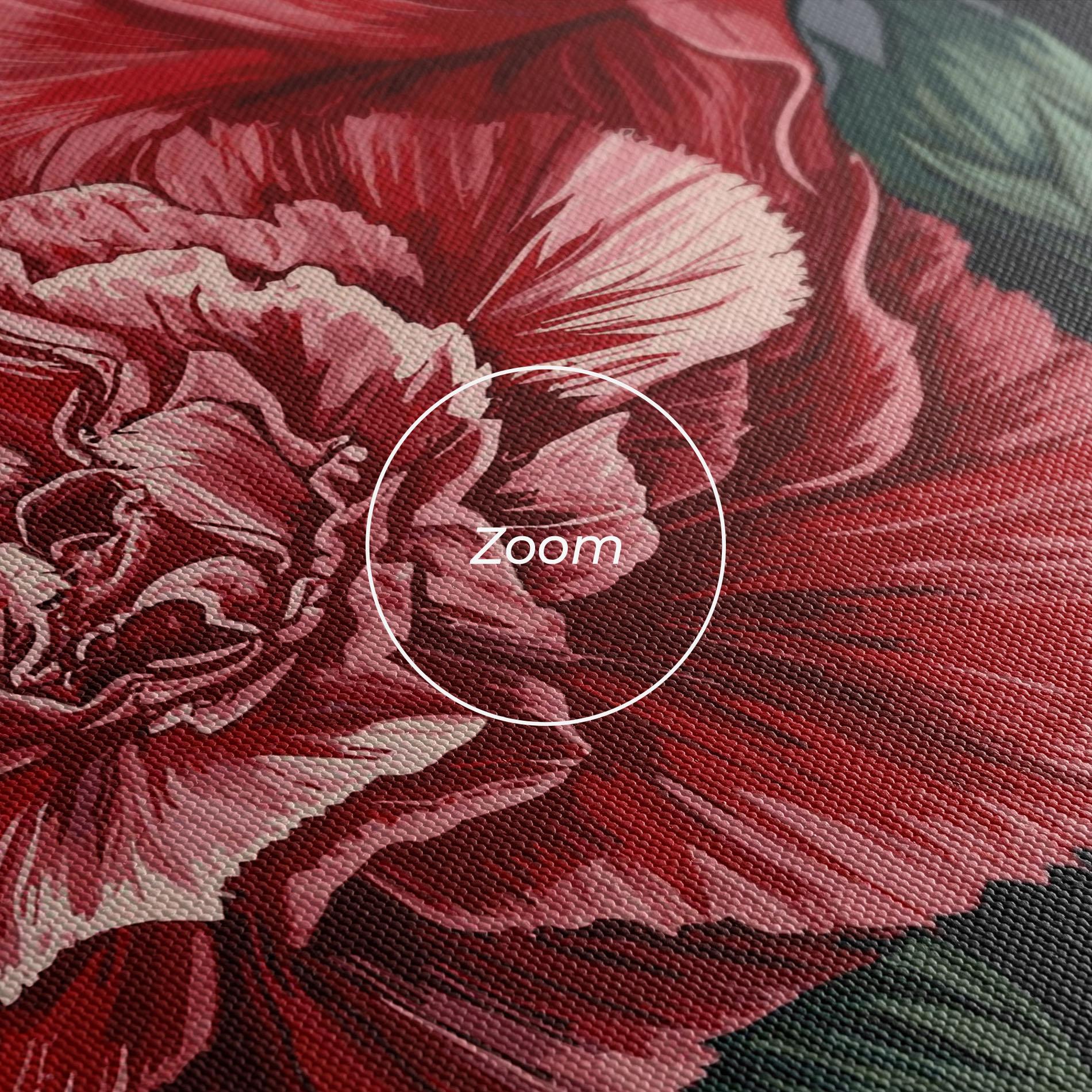 Obraz na Płótnie Beautiful Peony mockup 3