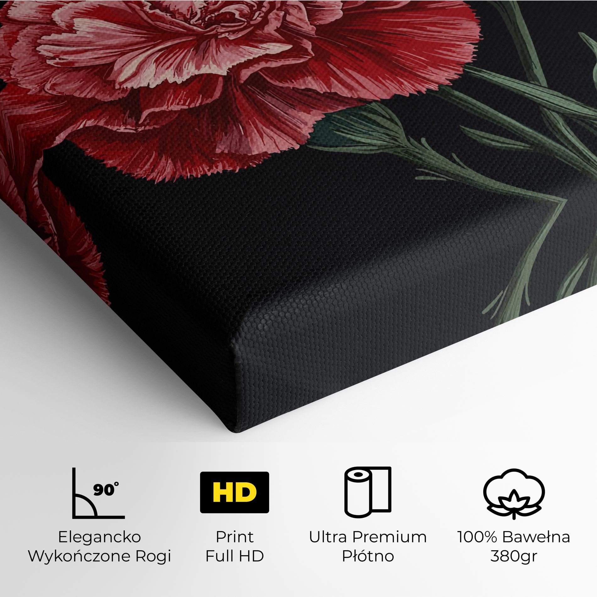 Obraz na Płótnie Beautiful Peony mockup 4