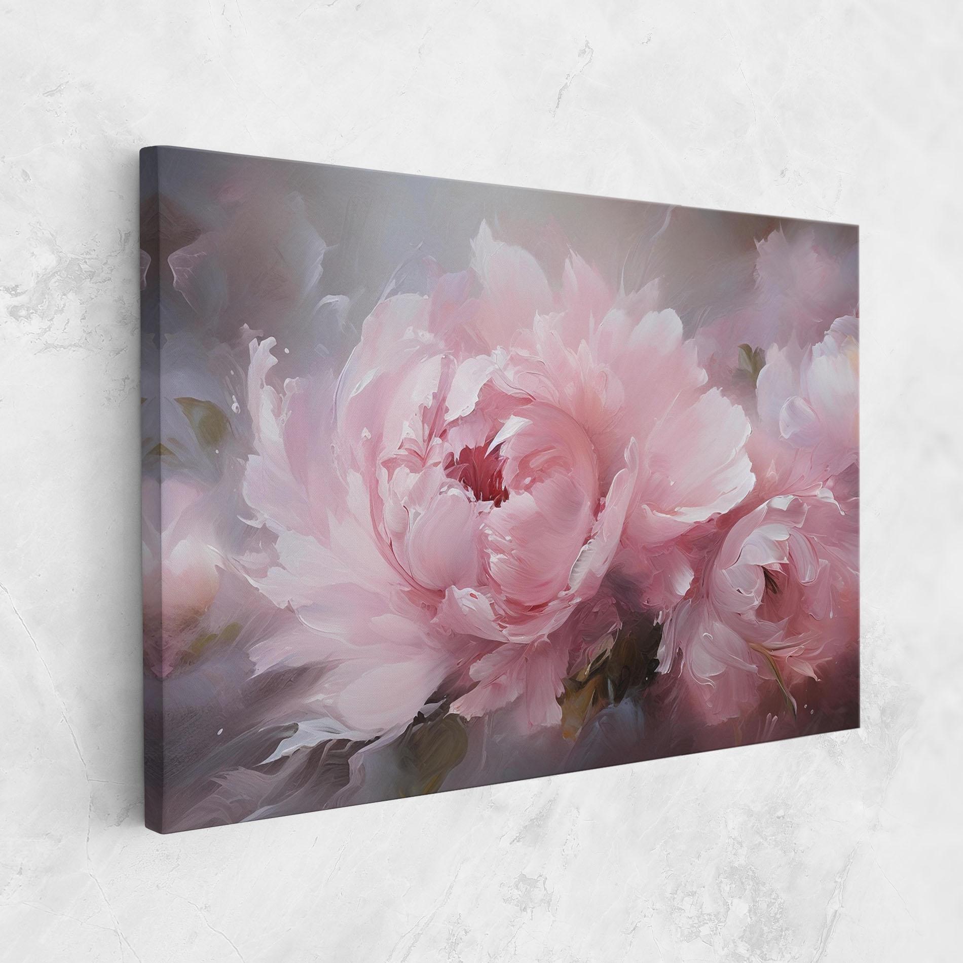 Obraz na Płótnie Dreamy Painting Peony mockup 1