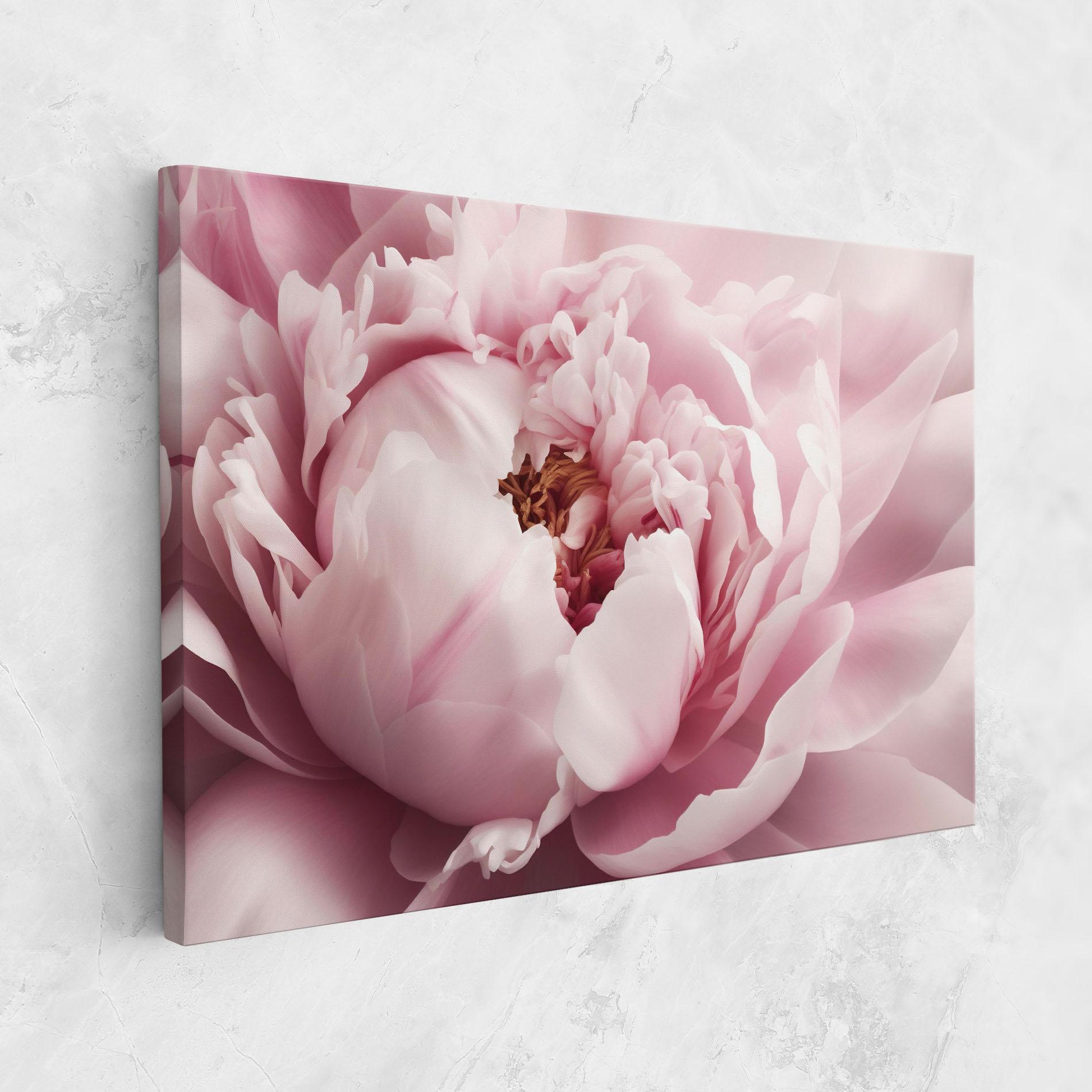 Obraz na Płótnie Pastel Peony Petals mockup 1
