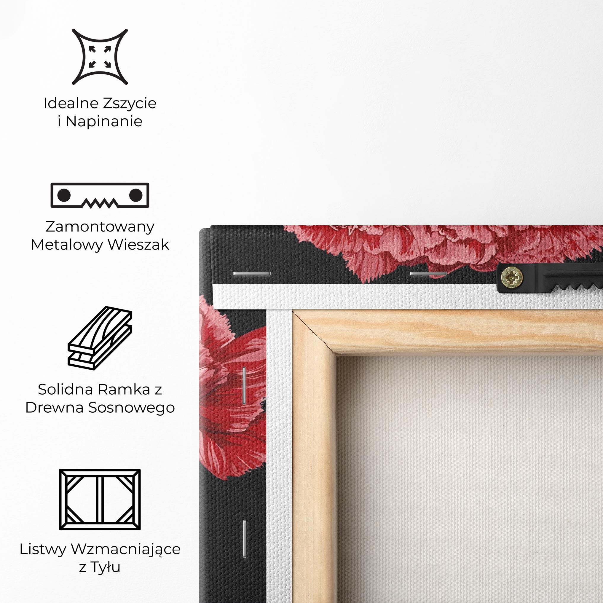 Obraz na Płótnie Beautiful Peony mockup 5