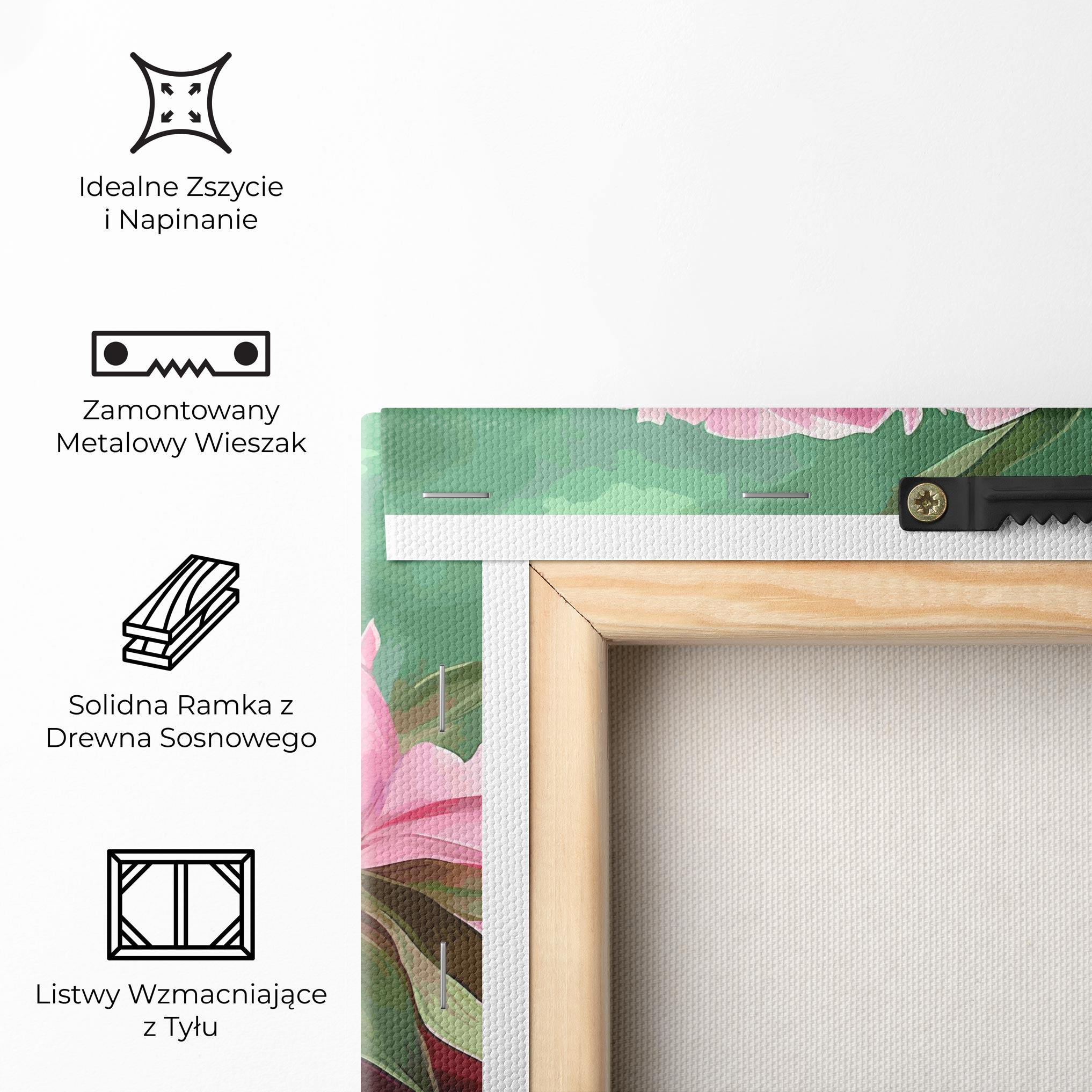 Obraz na Płótnie Peonies Art mockup 5