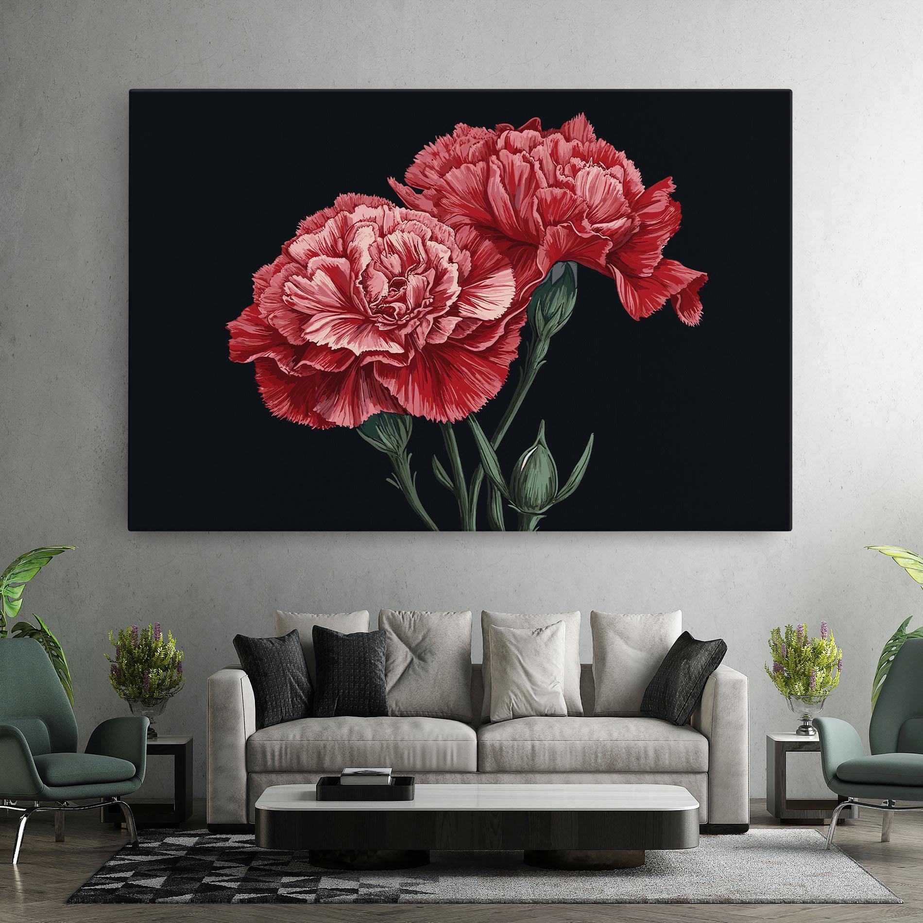Obraz na Płótnie Beautiful Peony mockup 7