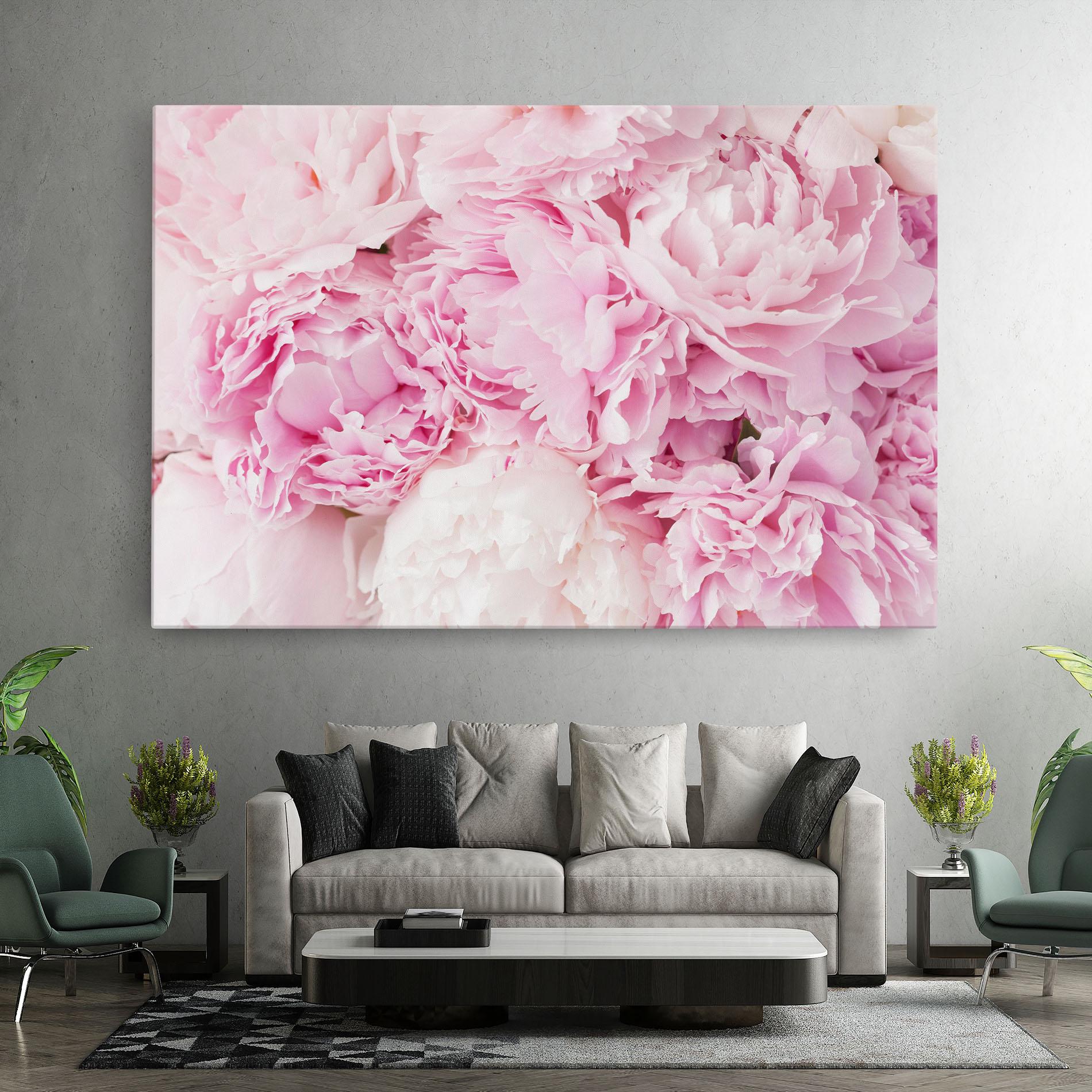 Obraz na Płótnie Dreamy Pink Pastel Peony mockup 7