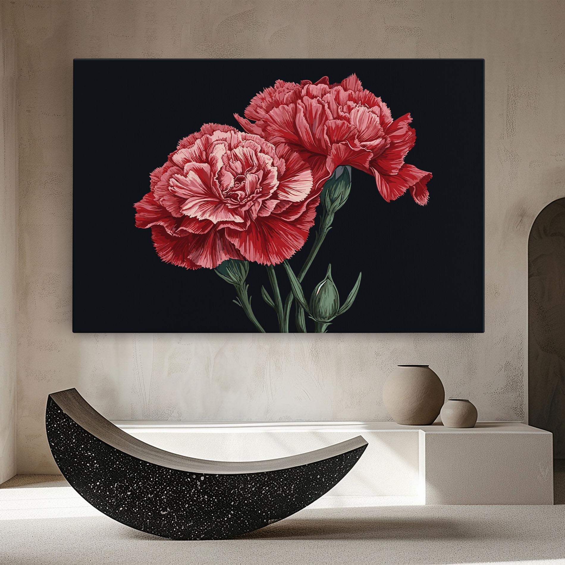 Obraz na Płótnie Beautiful Peony mockup 8