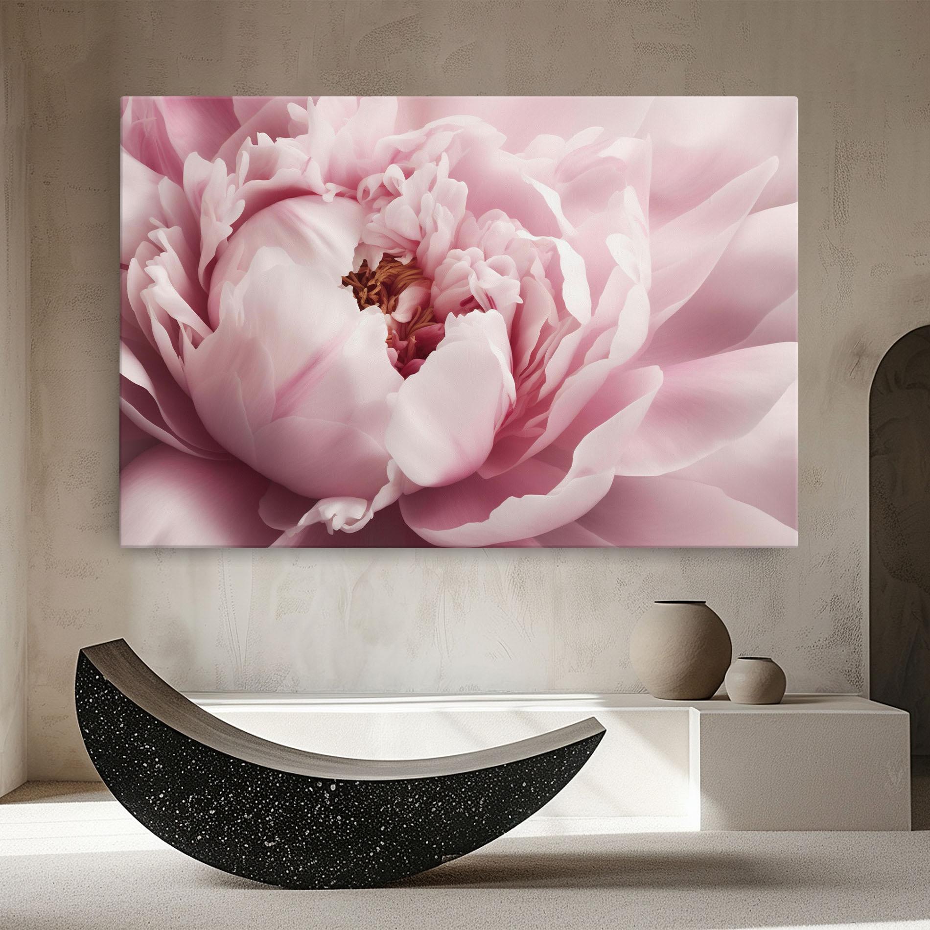 Obraz na Płótnie Pastel Peony Petals mockup 8