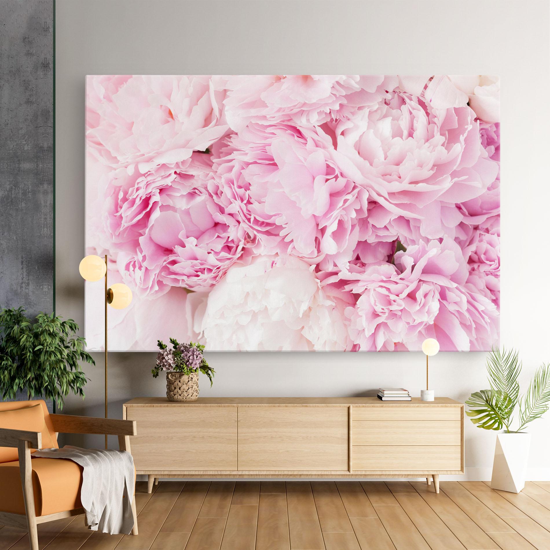 Obraz na Płótnie Dreamy Pink Pastel Peony mockup 9