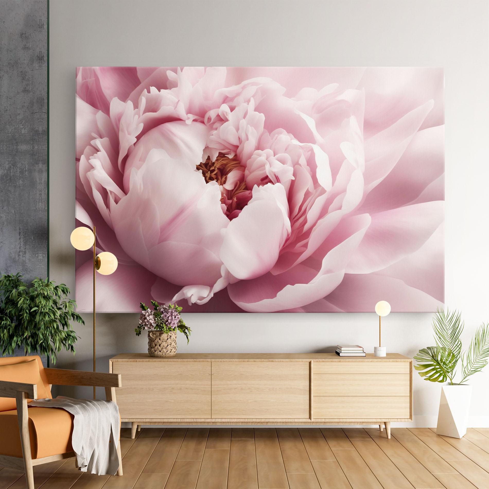 Obraz na Płótnie Pastel Peony Petals mockup 9