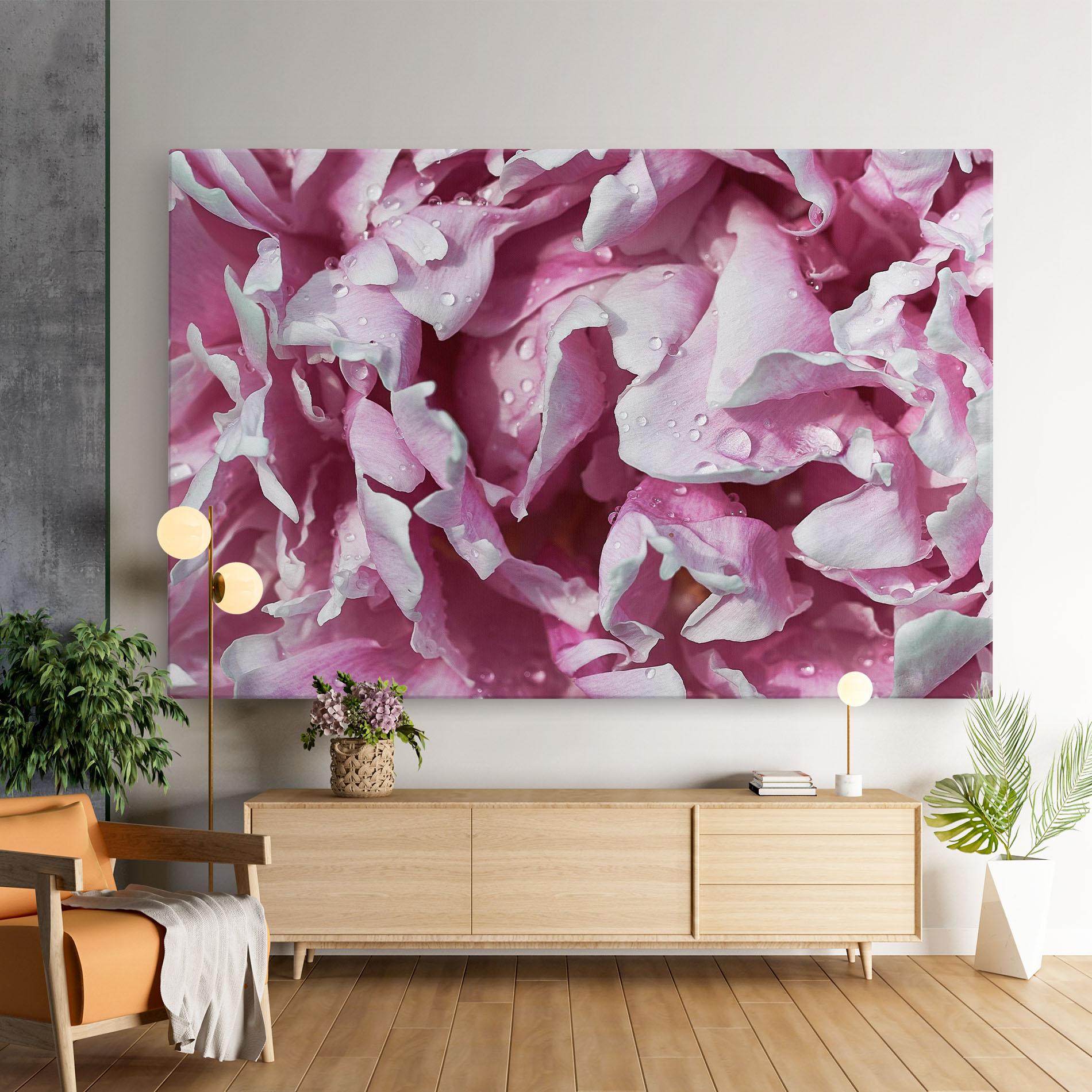 Obraz na Płótnie Peony Petals mockup 9