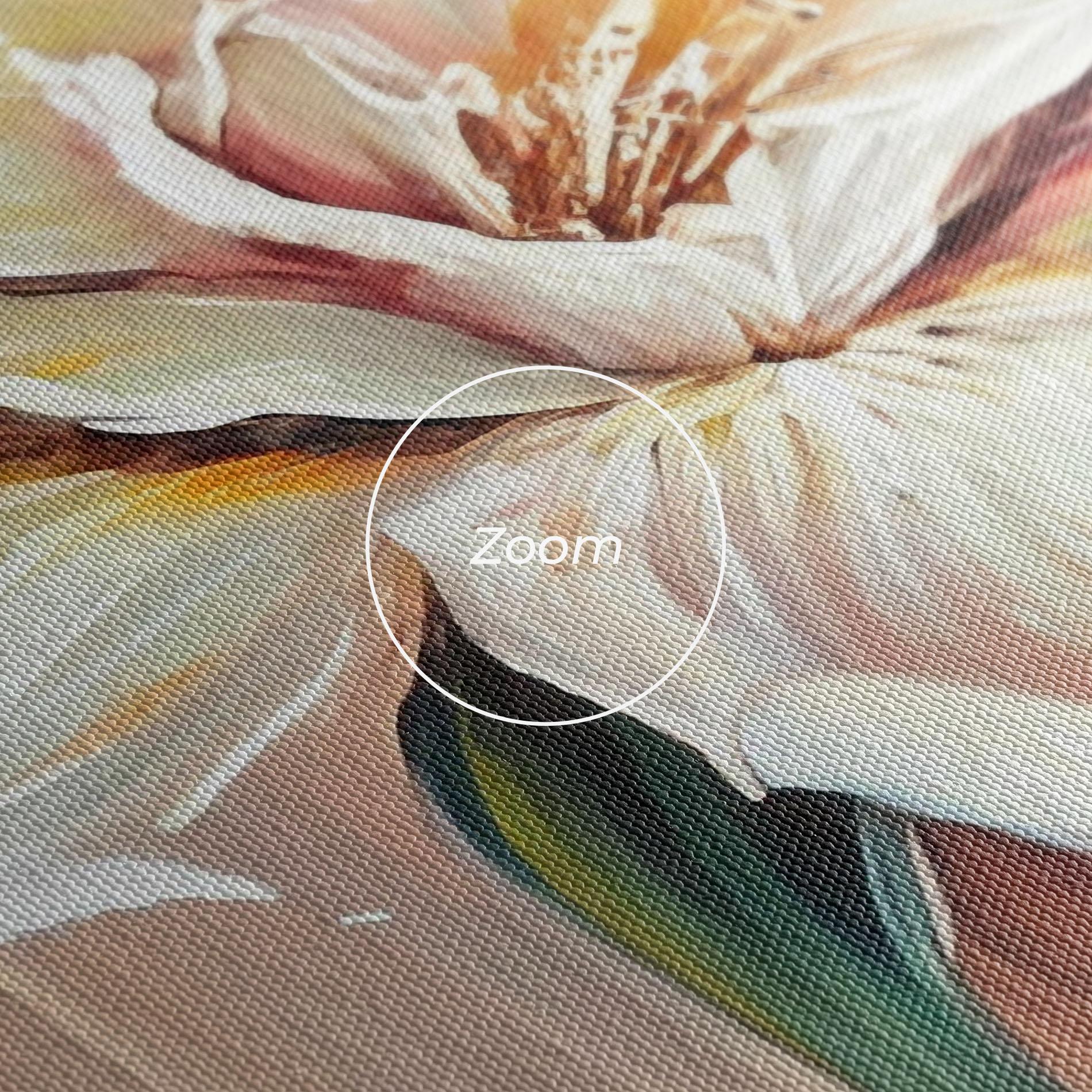 Obraz na Płótnie Abstract Lily Painting mockup 3