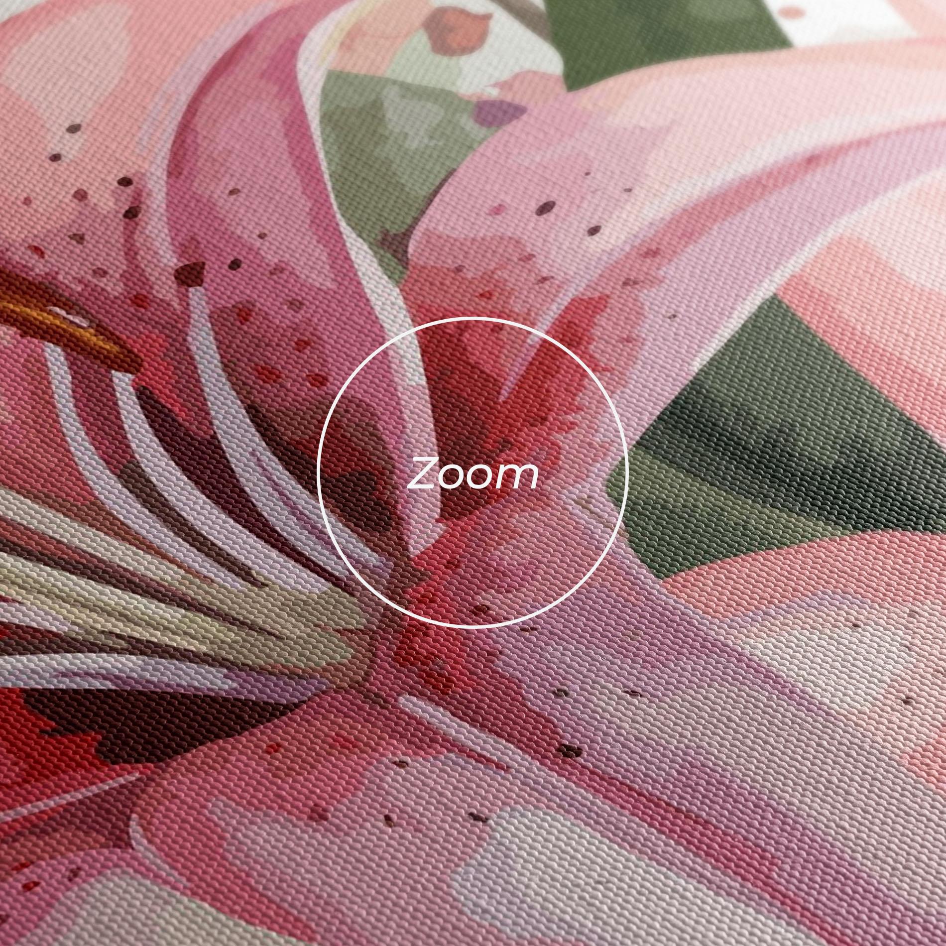 Obraz na Płótnie Beautiful Pink Lily mockup 3